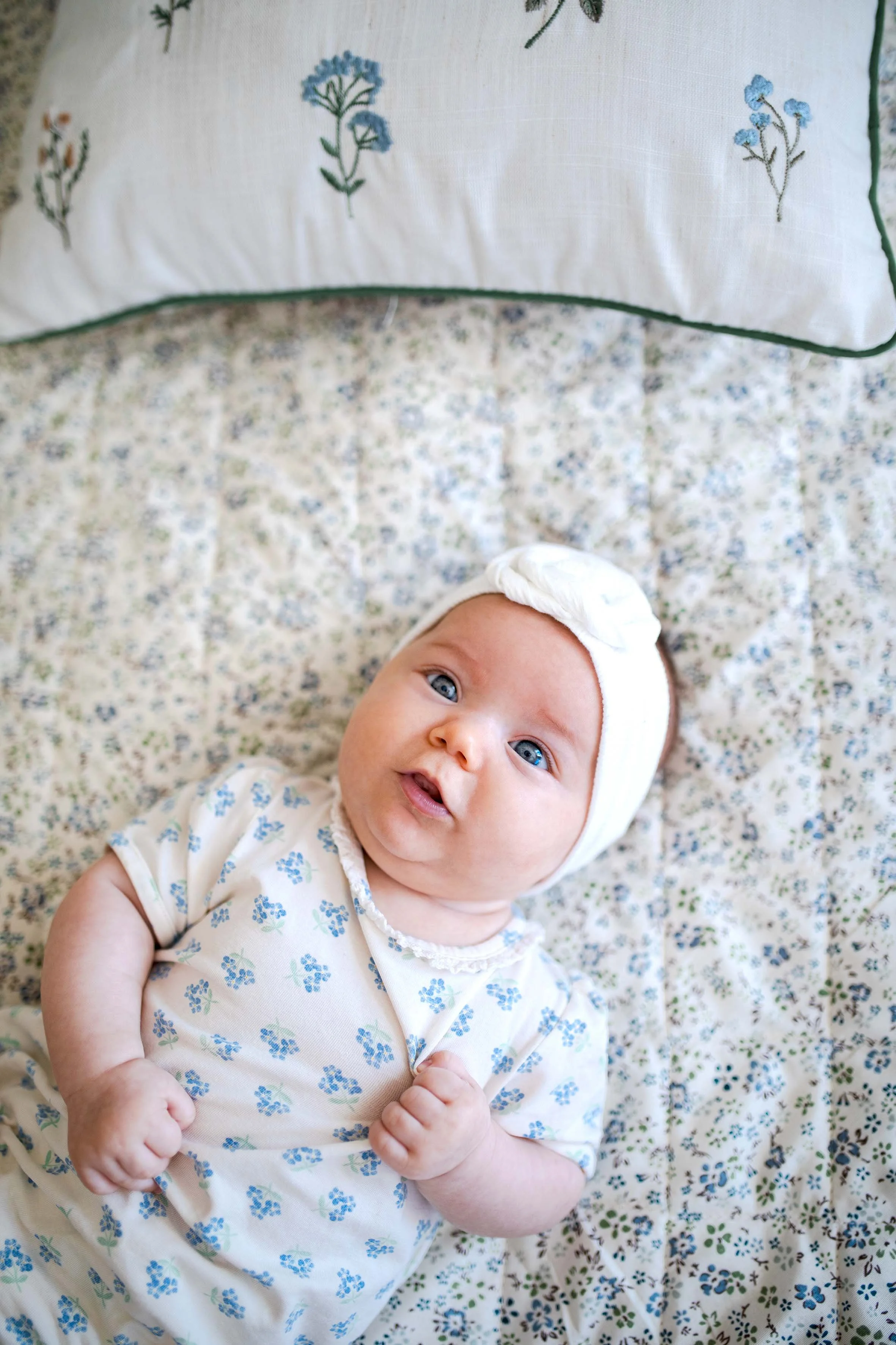 cute baby girl with blue eyes