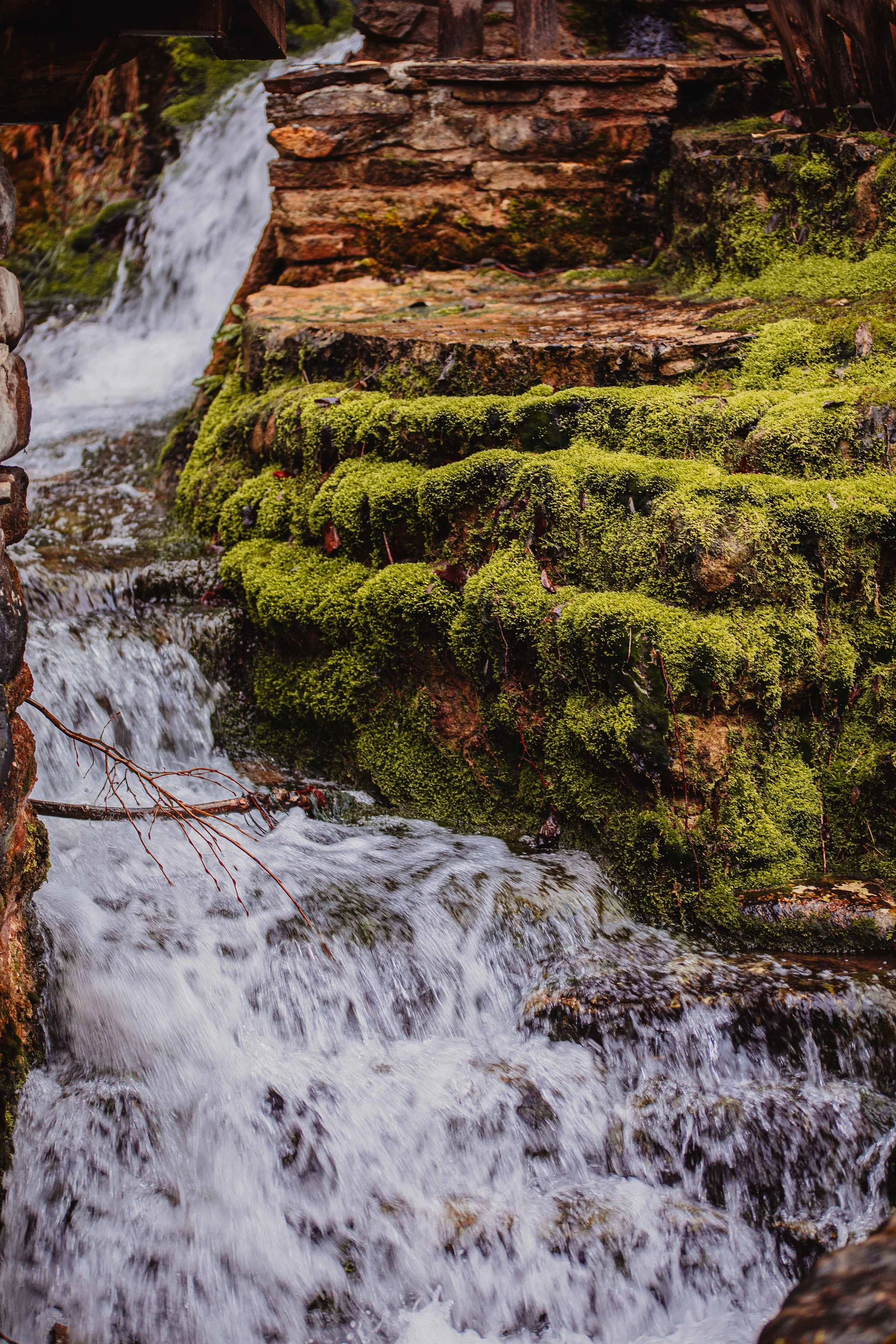 nature photography small waterfall 