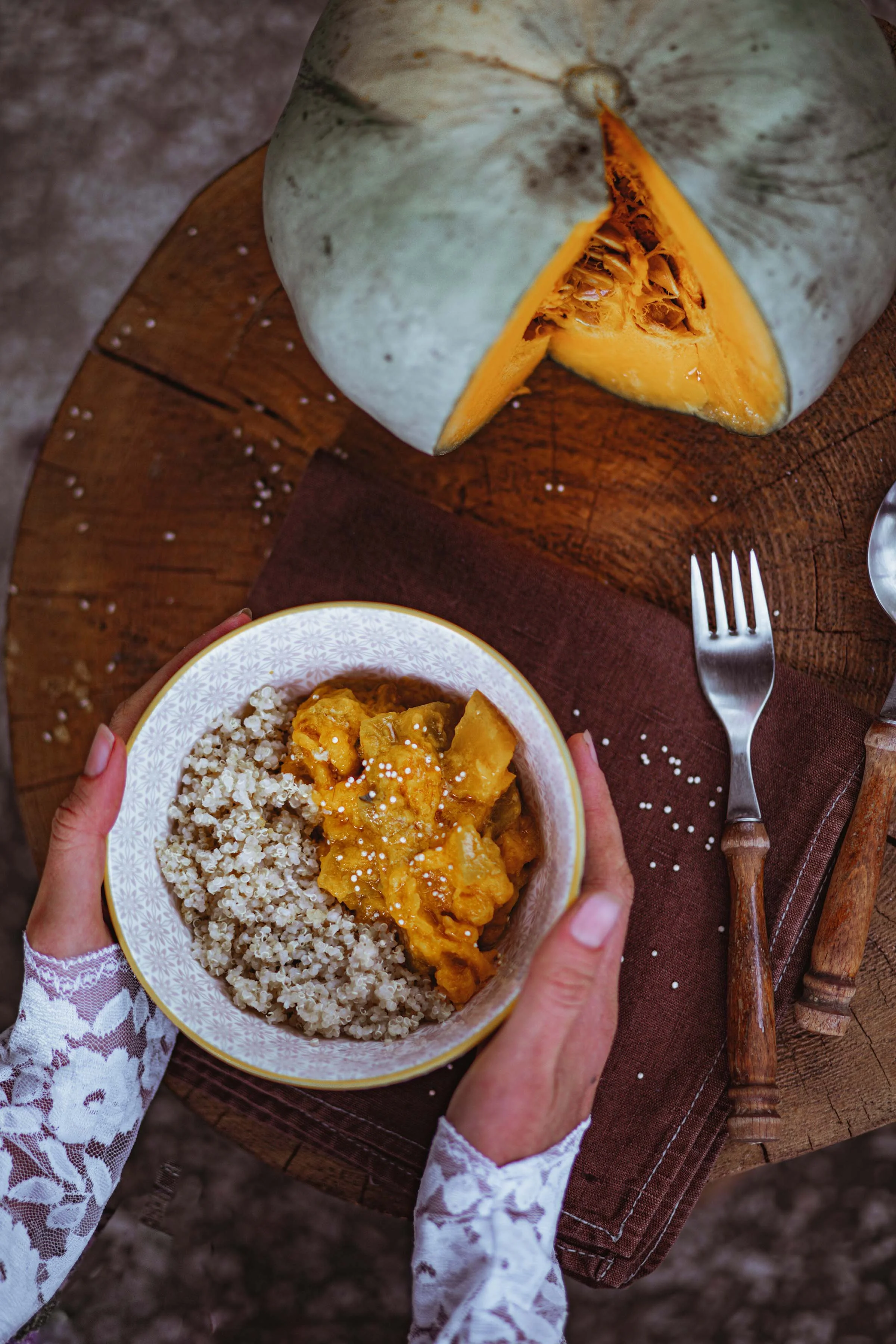 professional food photography pumpkin dish