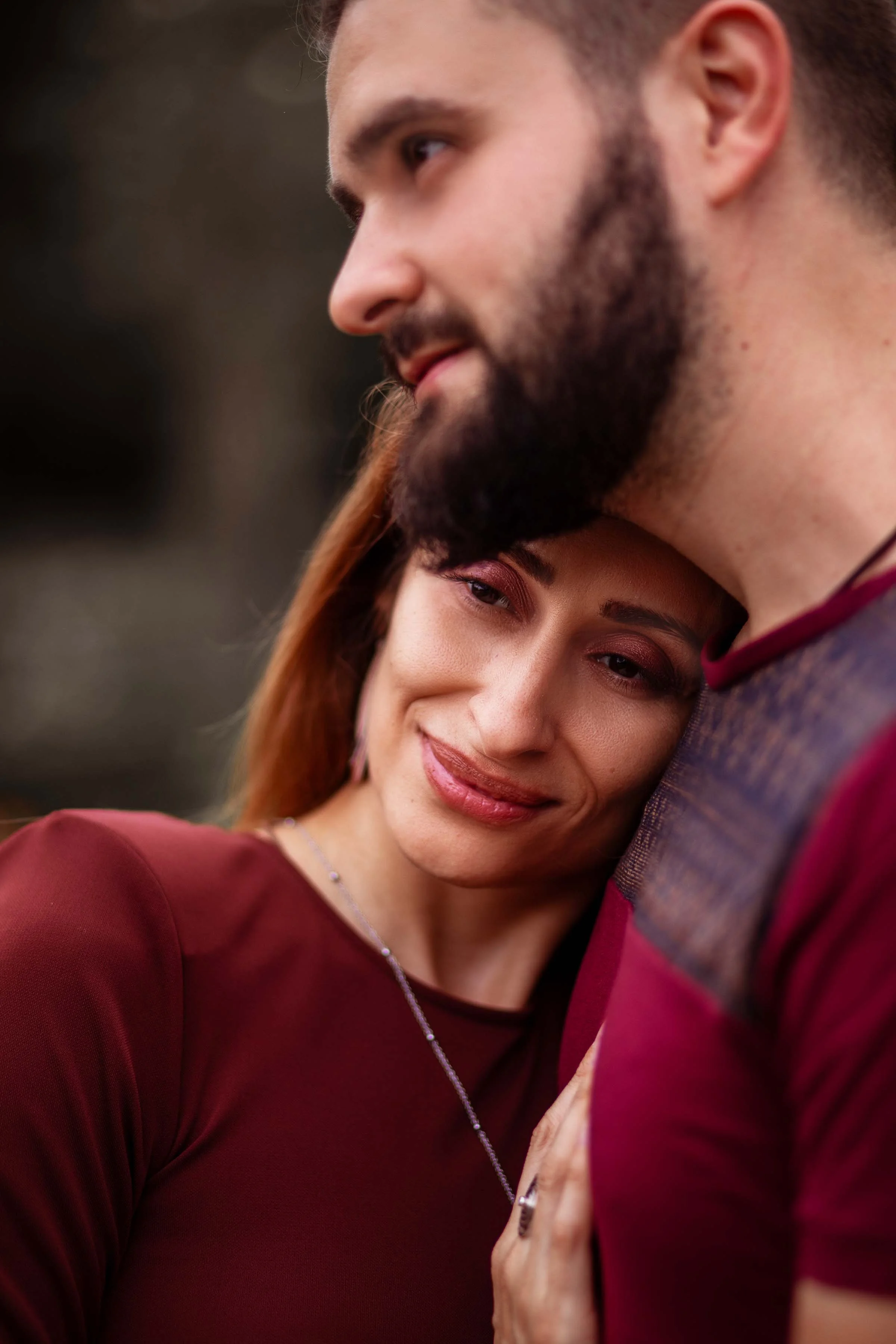 couple in love in the garden of roses professional photoshoot