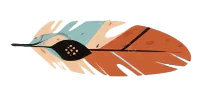 Native American colourful feather