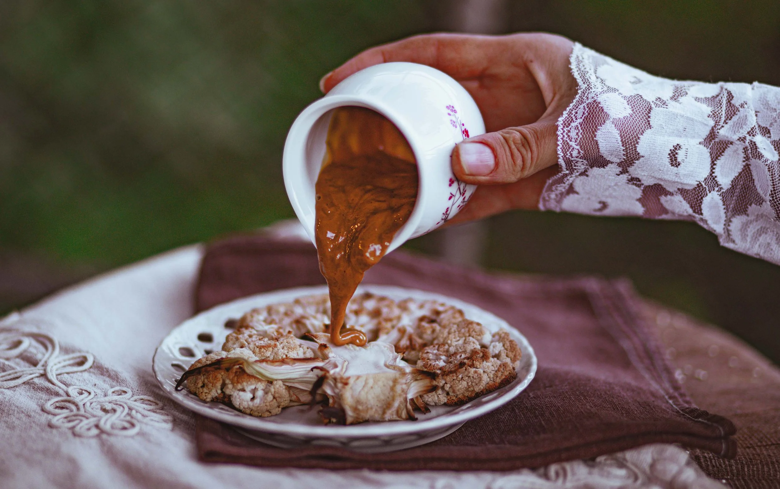 professional food photography cauliflower