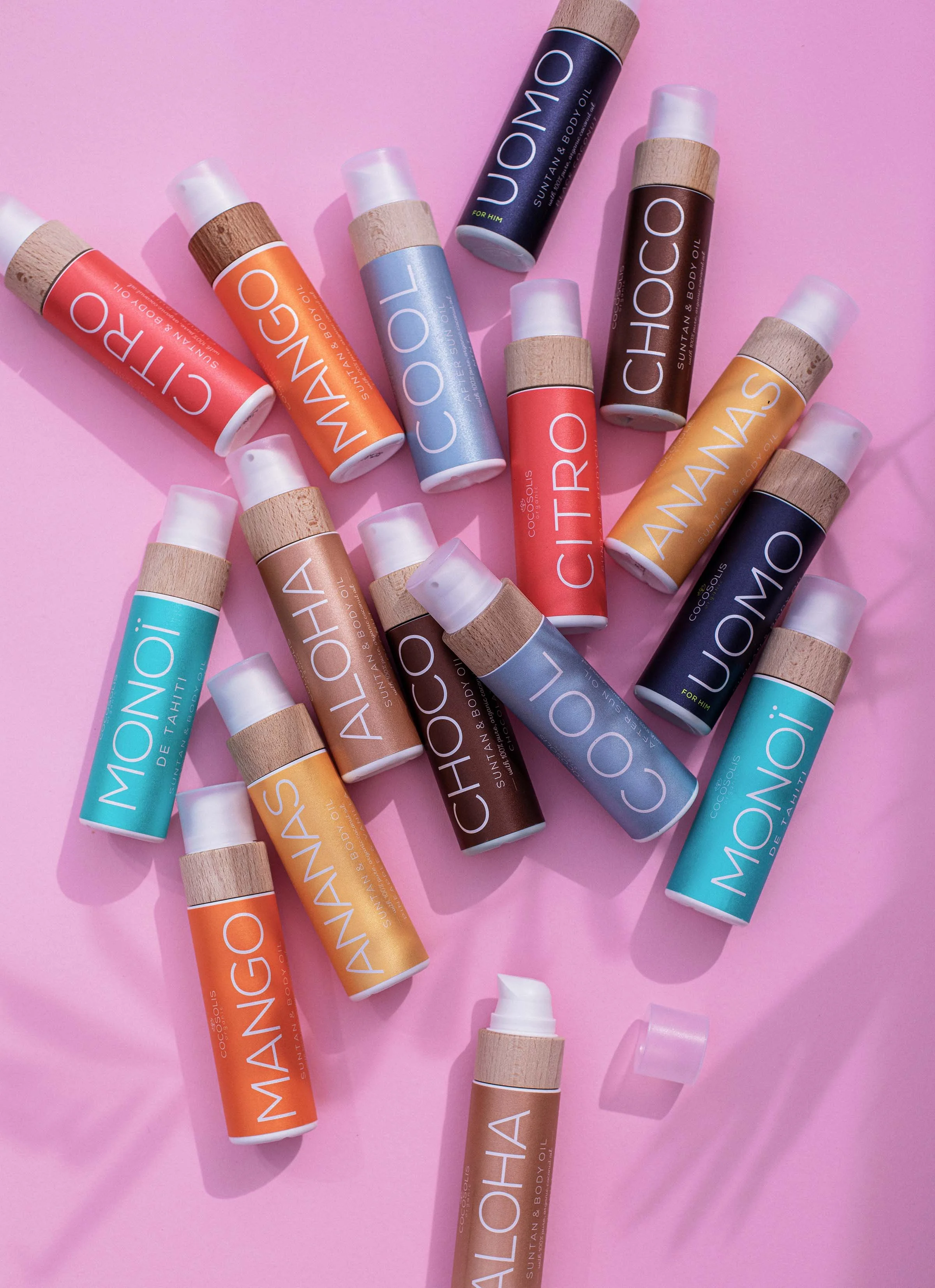 professional cometic photoshoot Cocosolis products