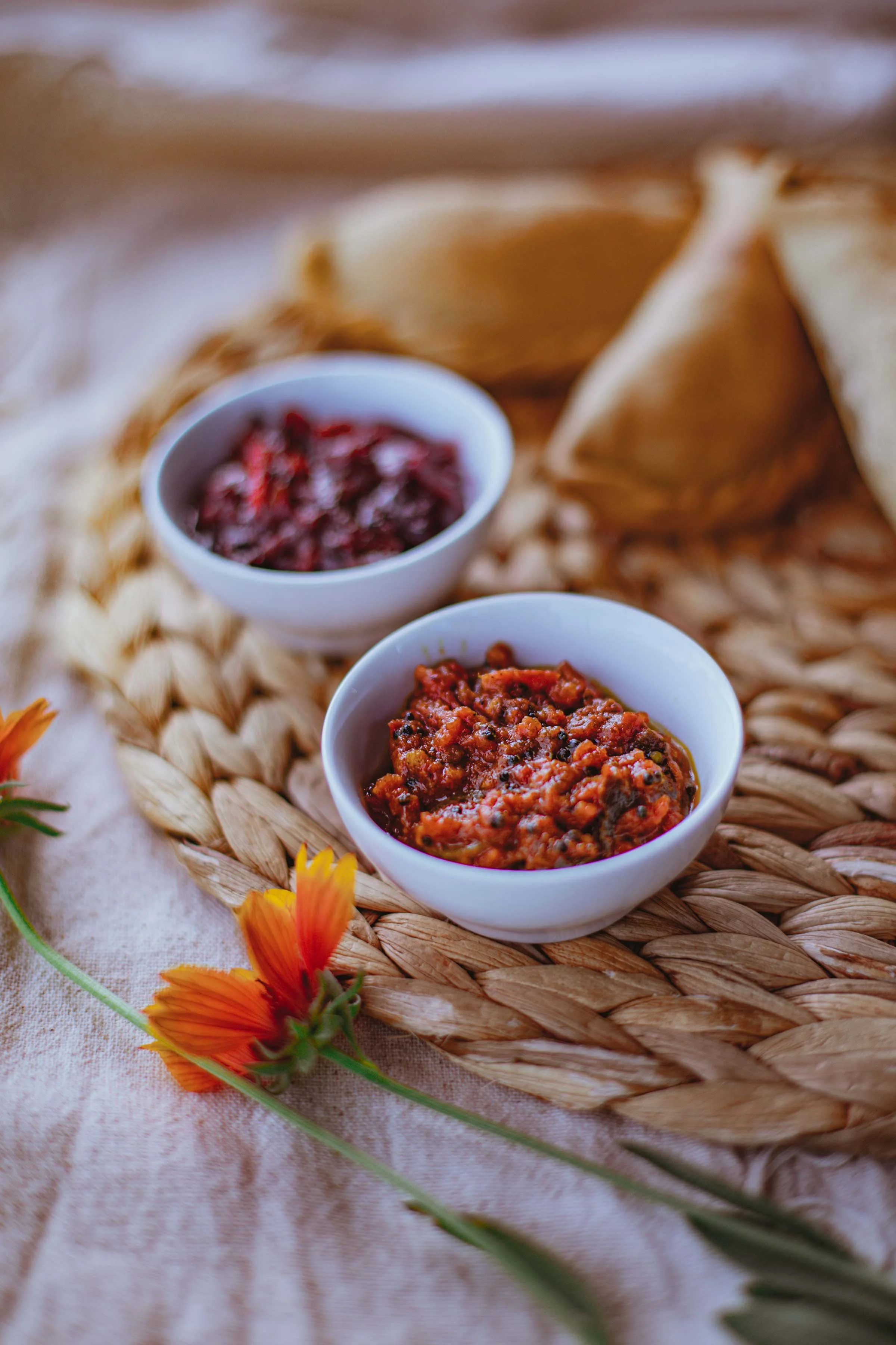 professional food photography dips