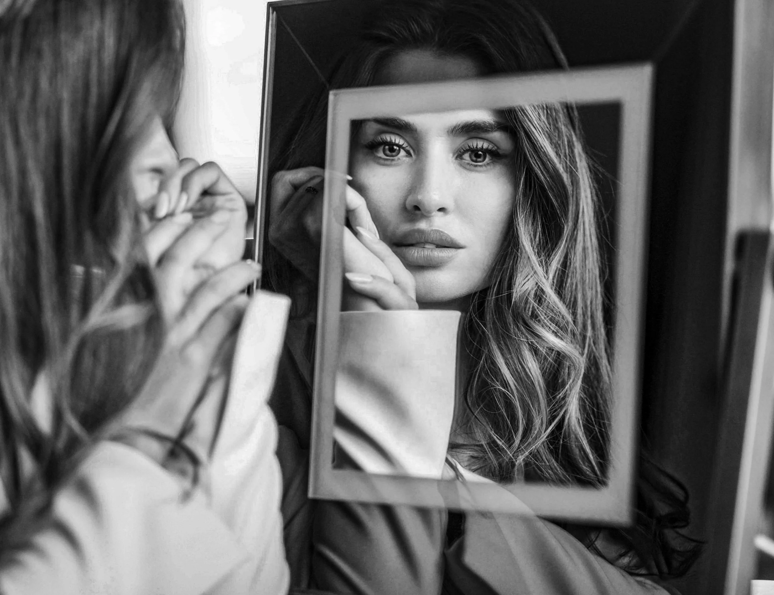 portrait of Sanya Borisova black and white photography