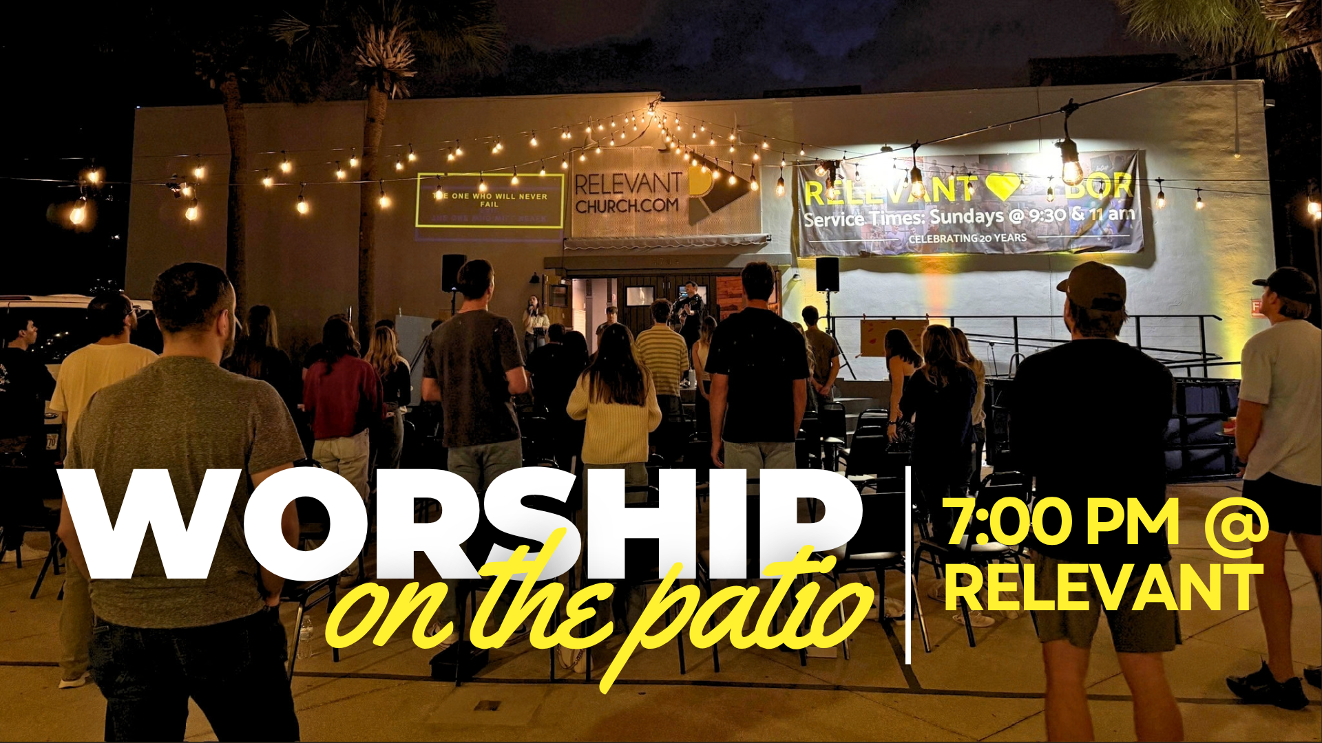 Worship on the patio
