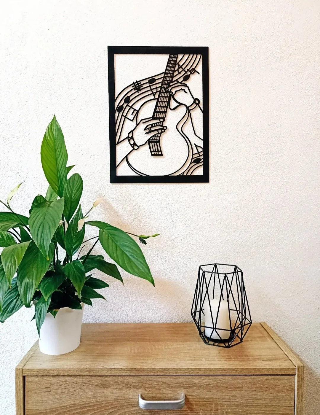 Cuadro de madera cortado con láser