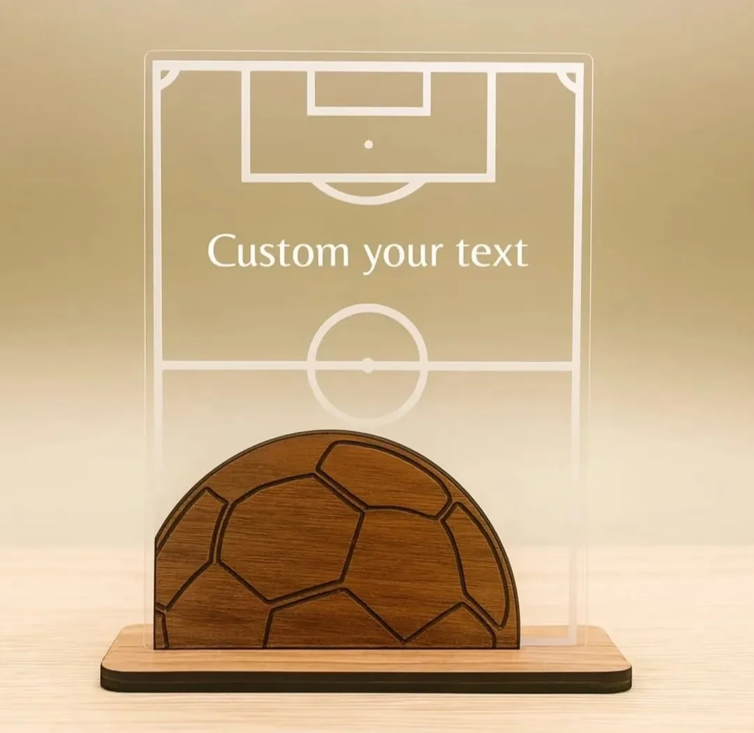 Trofeo de fútbol personalizado