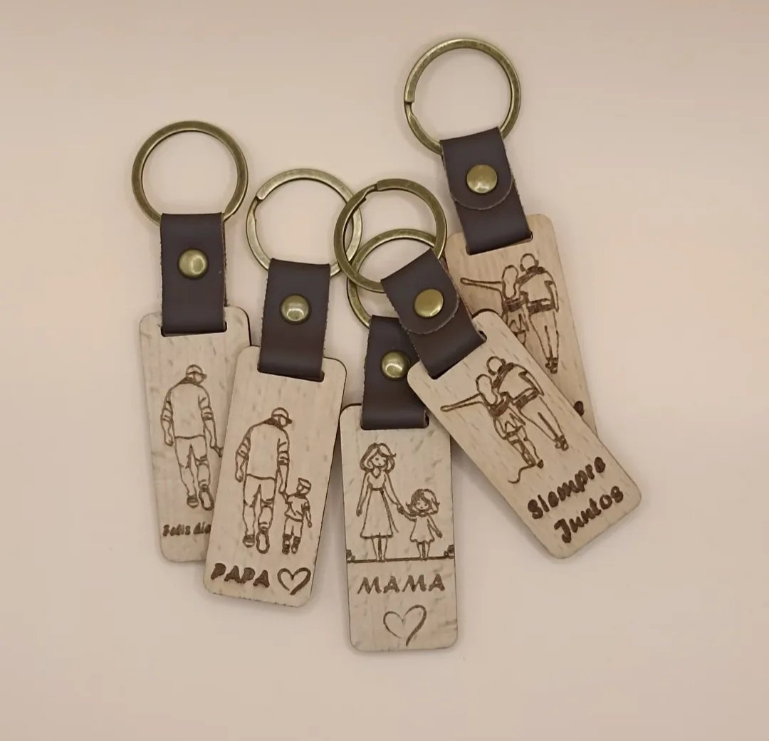 Llaveros rectangulares personalizados