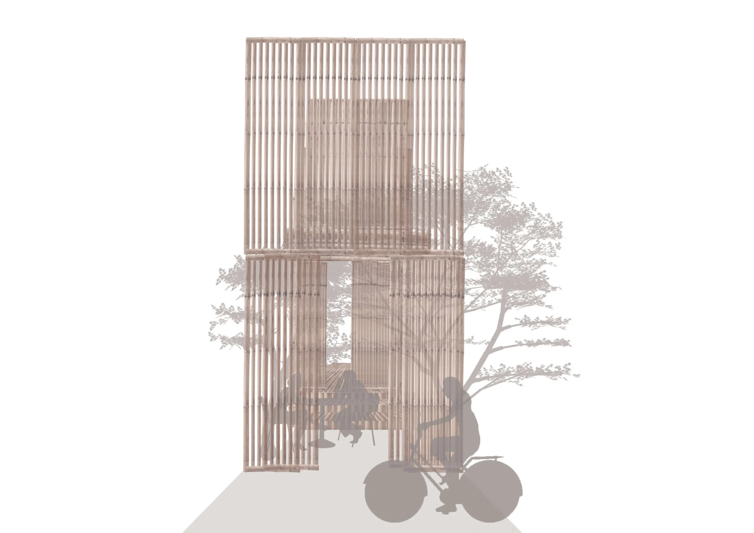 Prototype's collaged entrance view