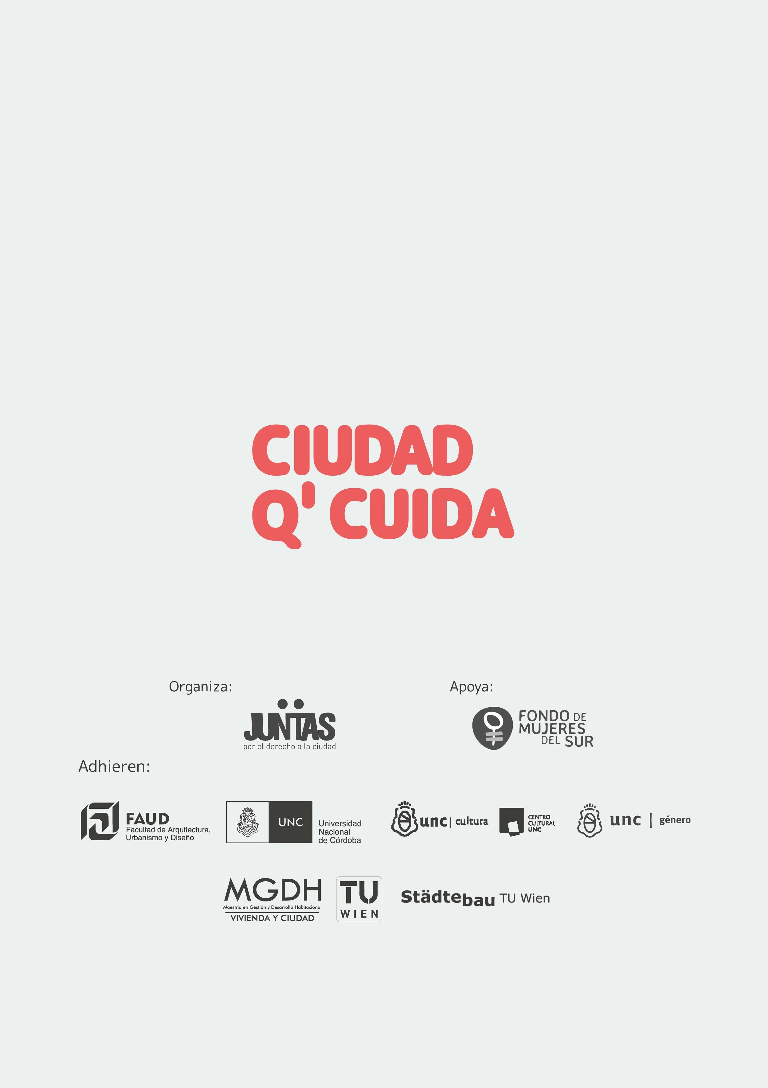 Ciudad que Cuida: Supporters of Collaborative Design Workshop