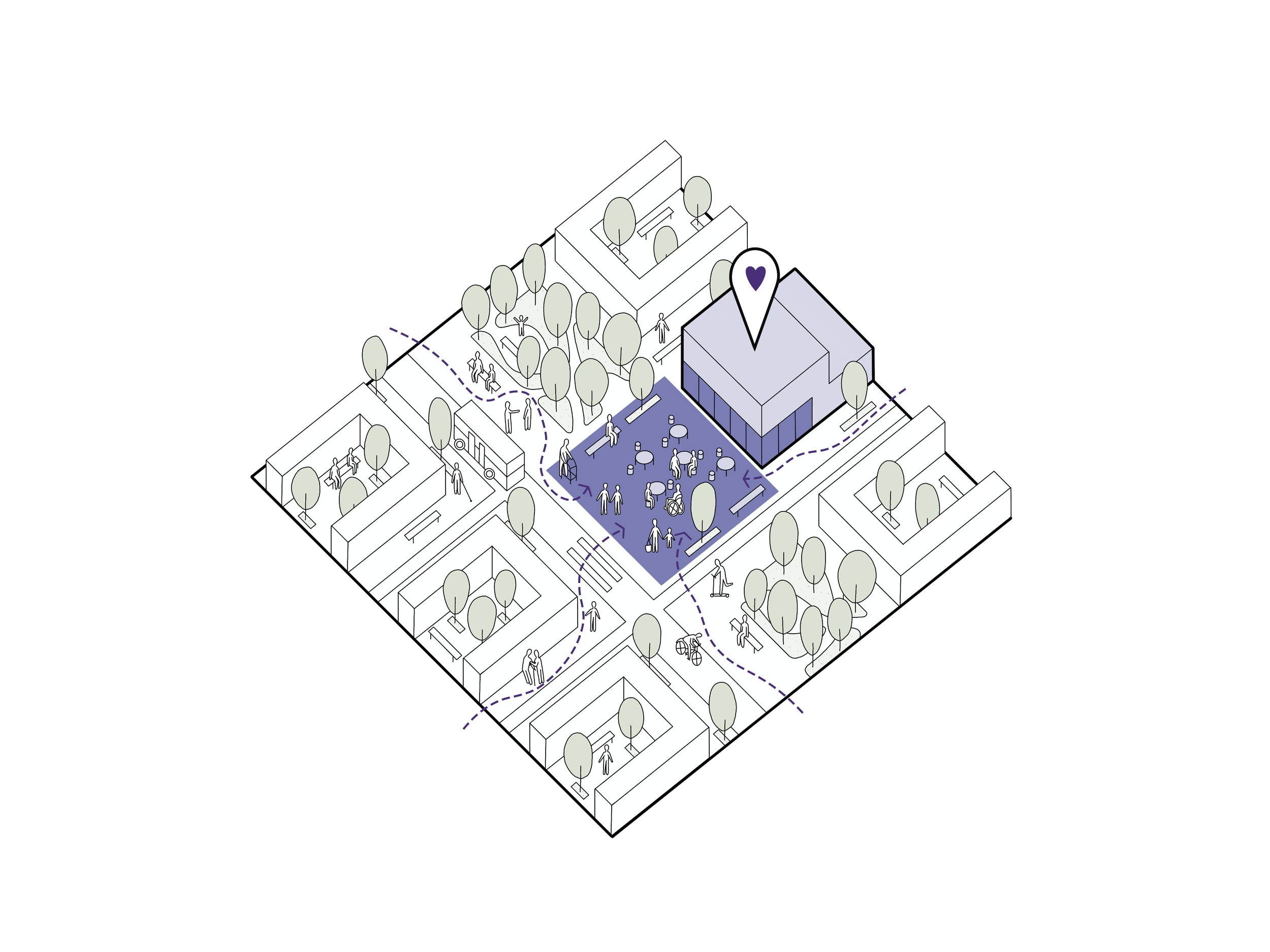 Spaces for integration & participation