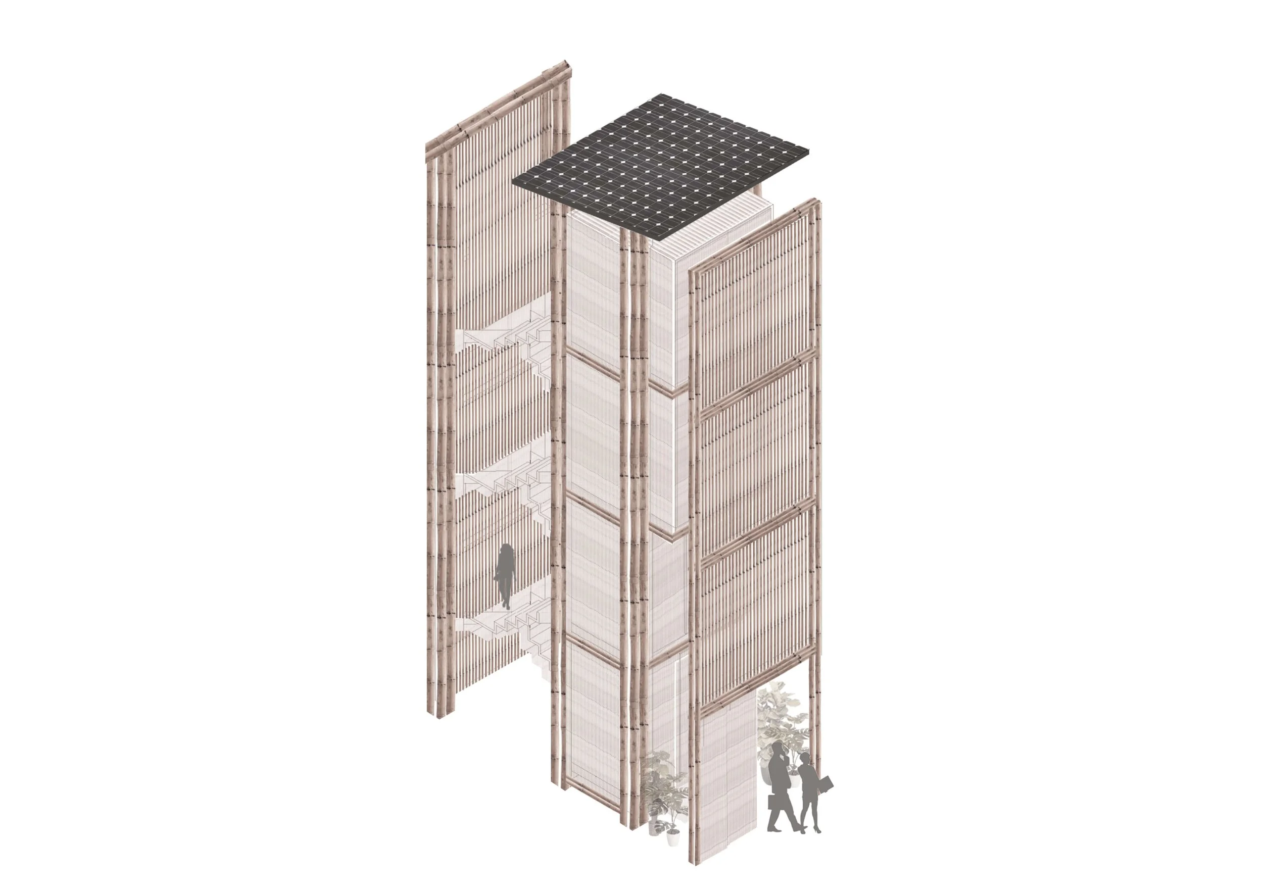 Prototype's collaged axonometric
