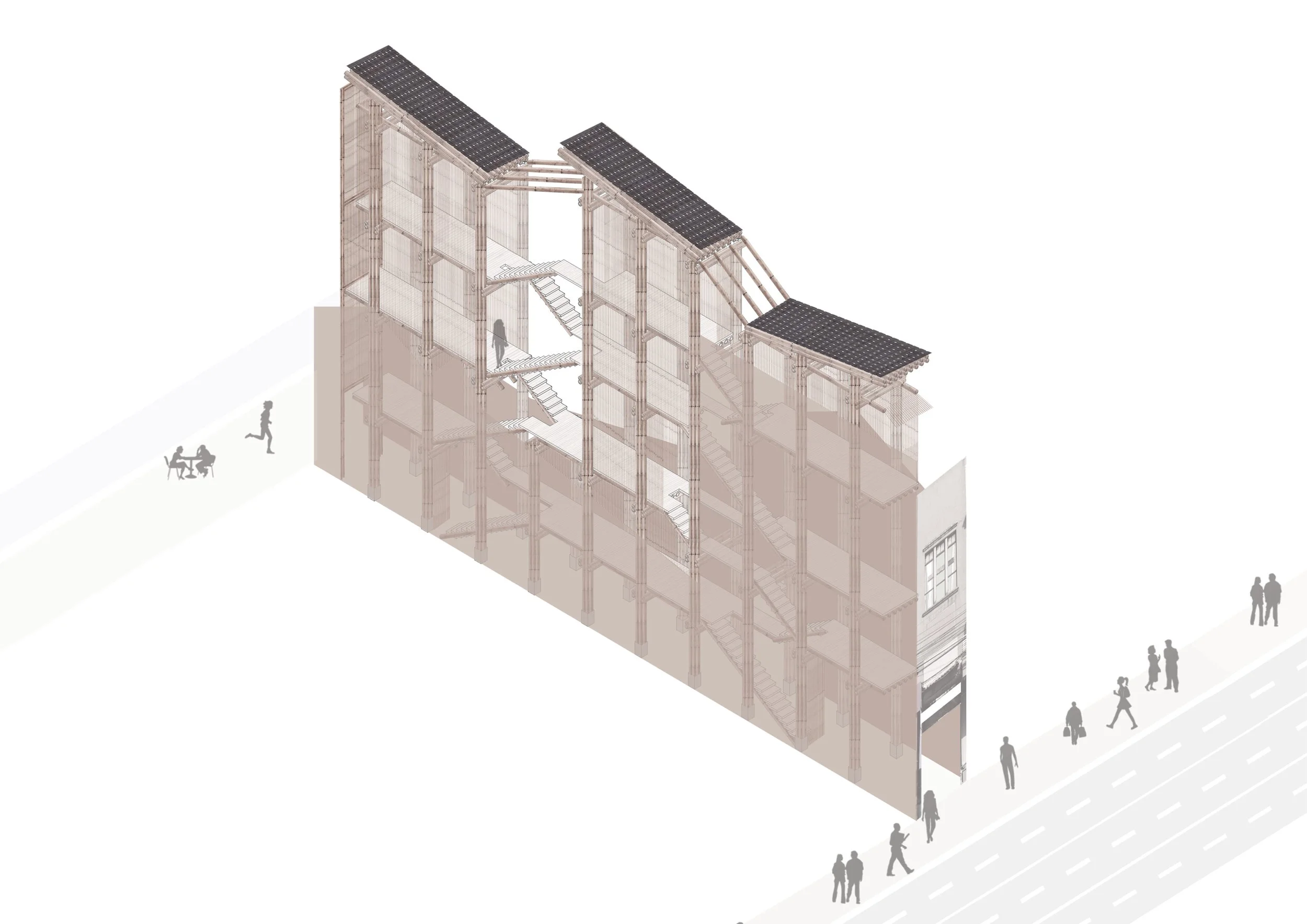 Living Bamboo. Minimal Residential Prototype and Adaptation into Context. Bangkok, Thailand, 2019.
