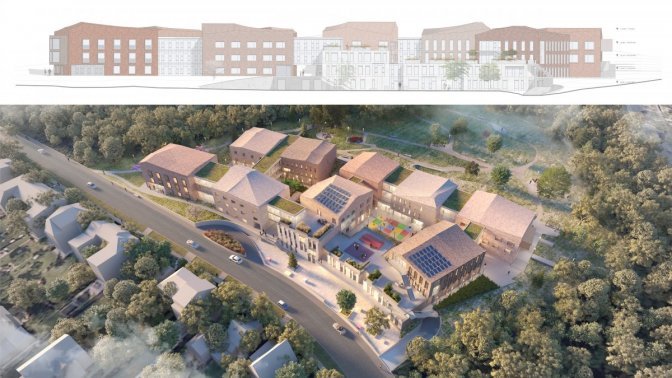 Collaboration in the design competition for the new elderly home of Caritas in Vienna as a junior architect. © BUSarchitektur, 2020