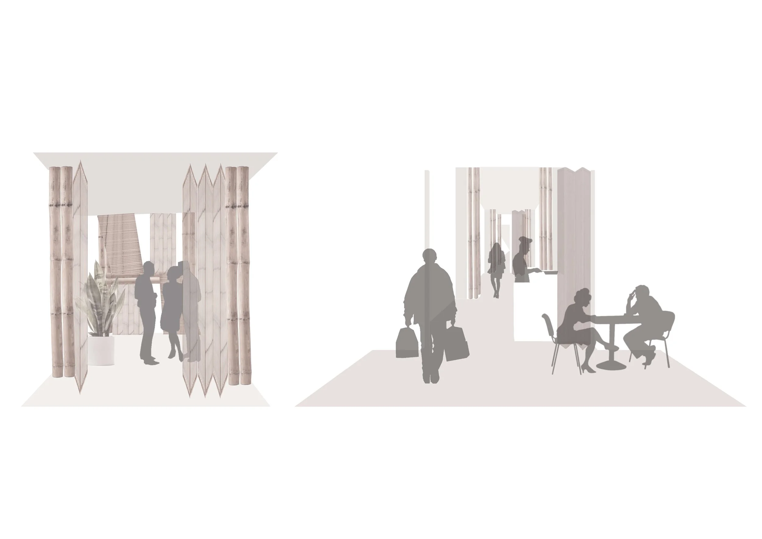 Collaged perspectives of prototype's adaptation into context 