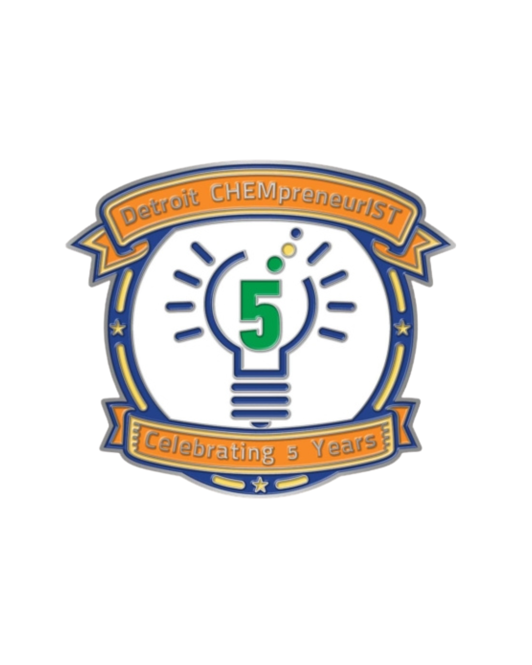 Detroit CHEMpreneurIST Five Years of Impact Pin