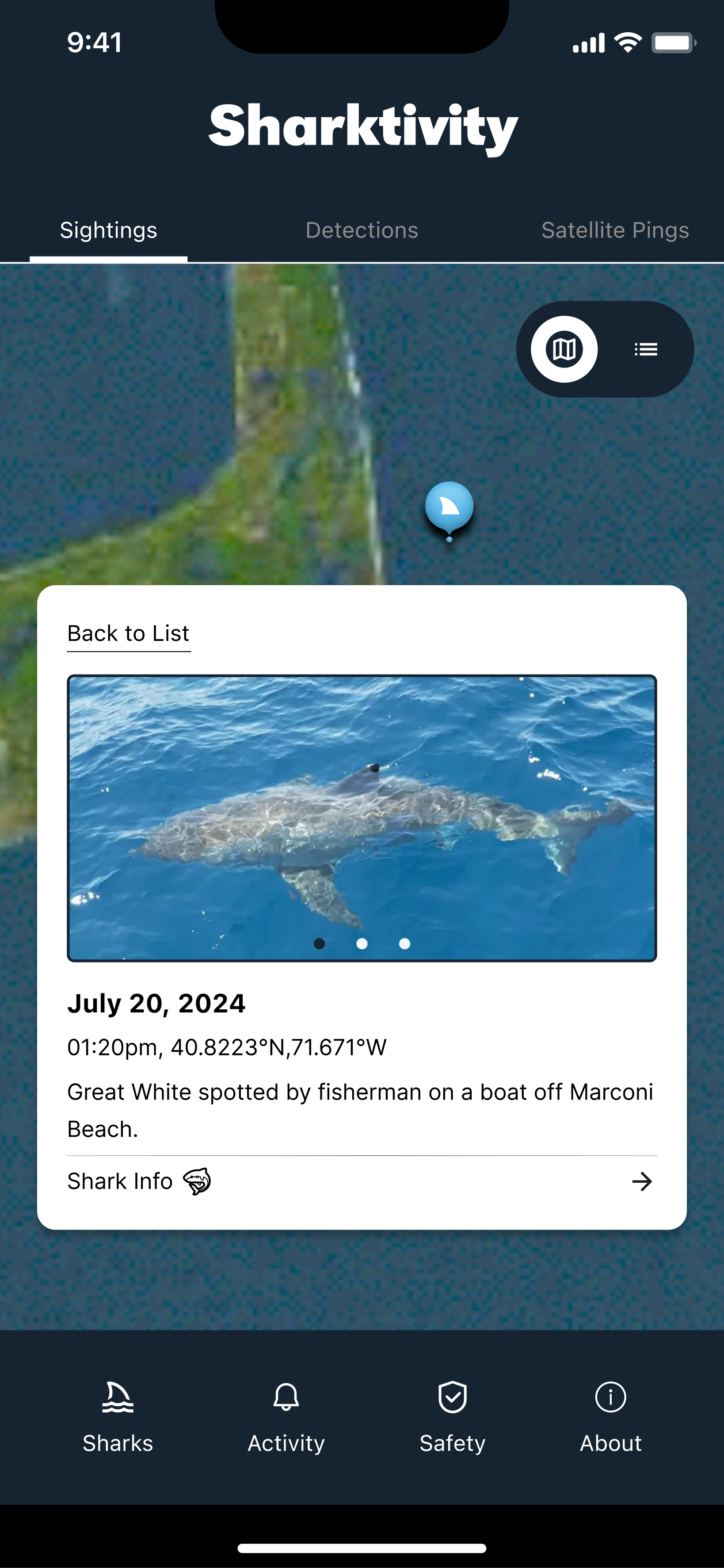 Reimagining a Shark Tracking App's Design