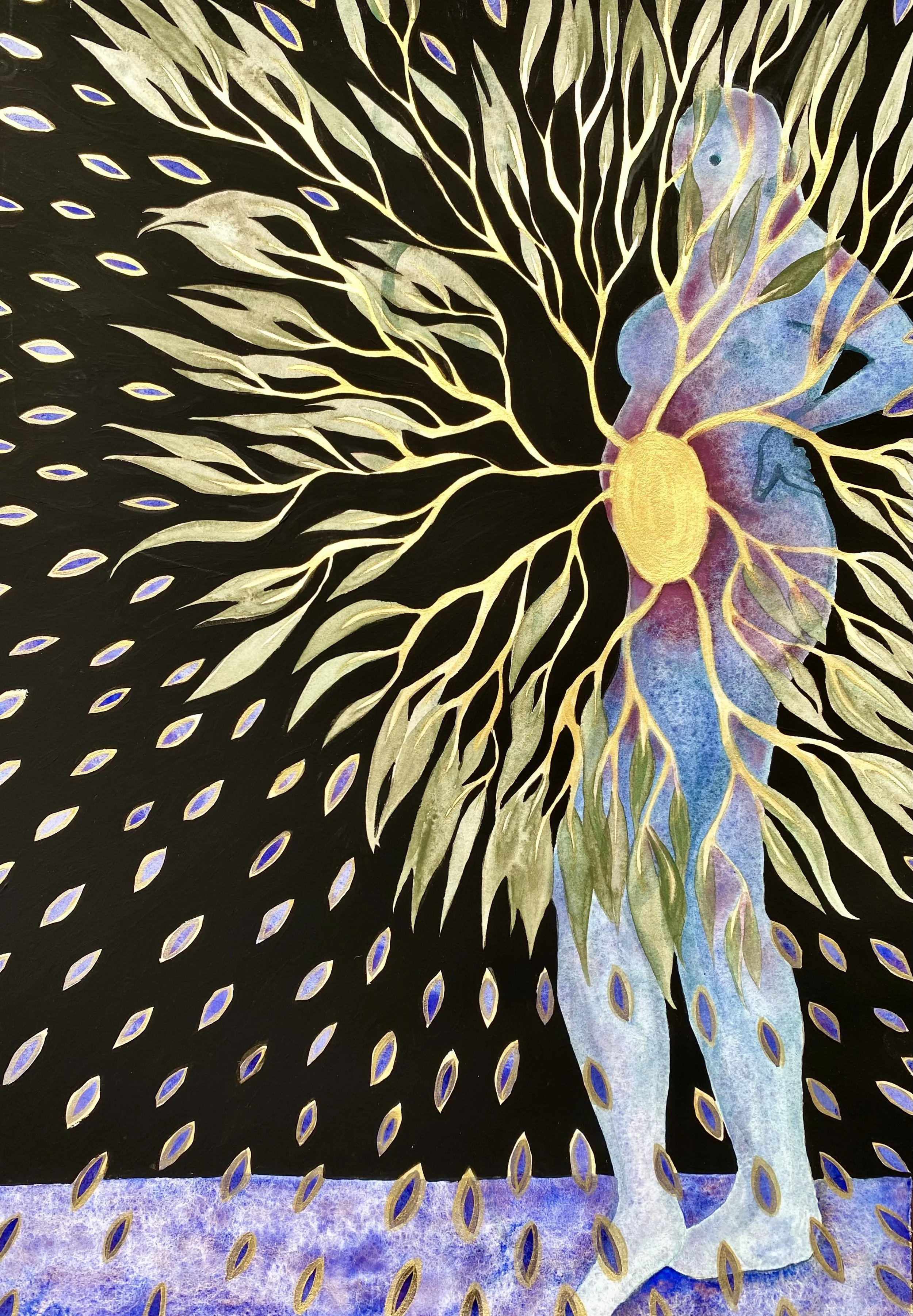 Starseed, 2019, Watercolour on paper, 26 x 36 cm