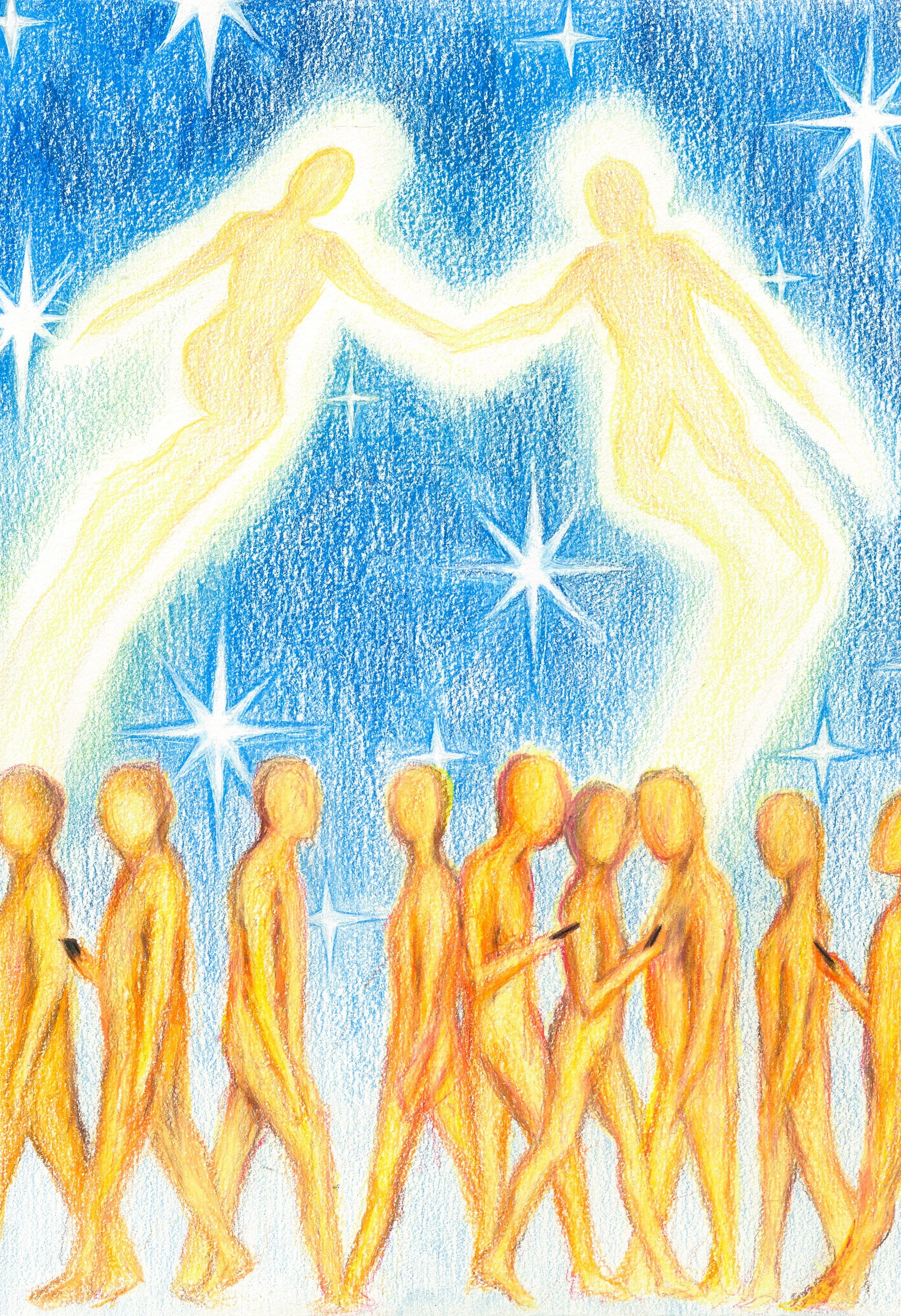 Still, Pencil and pastel pencil on paper, 2026, 33 x 24 cm