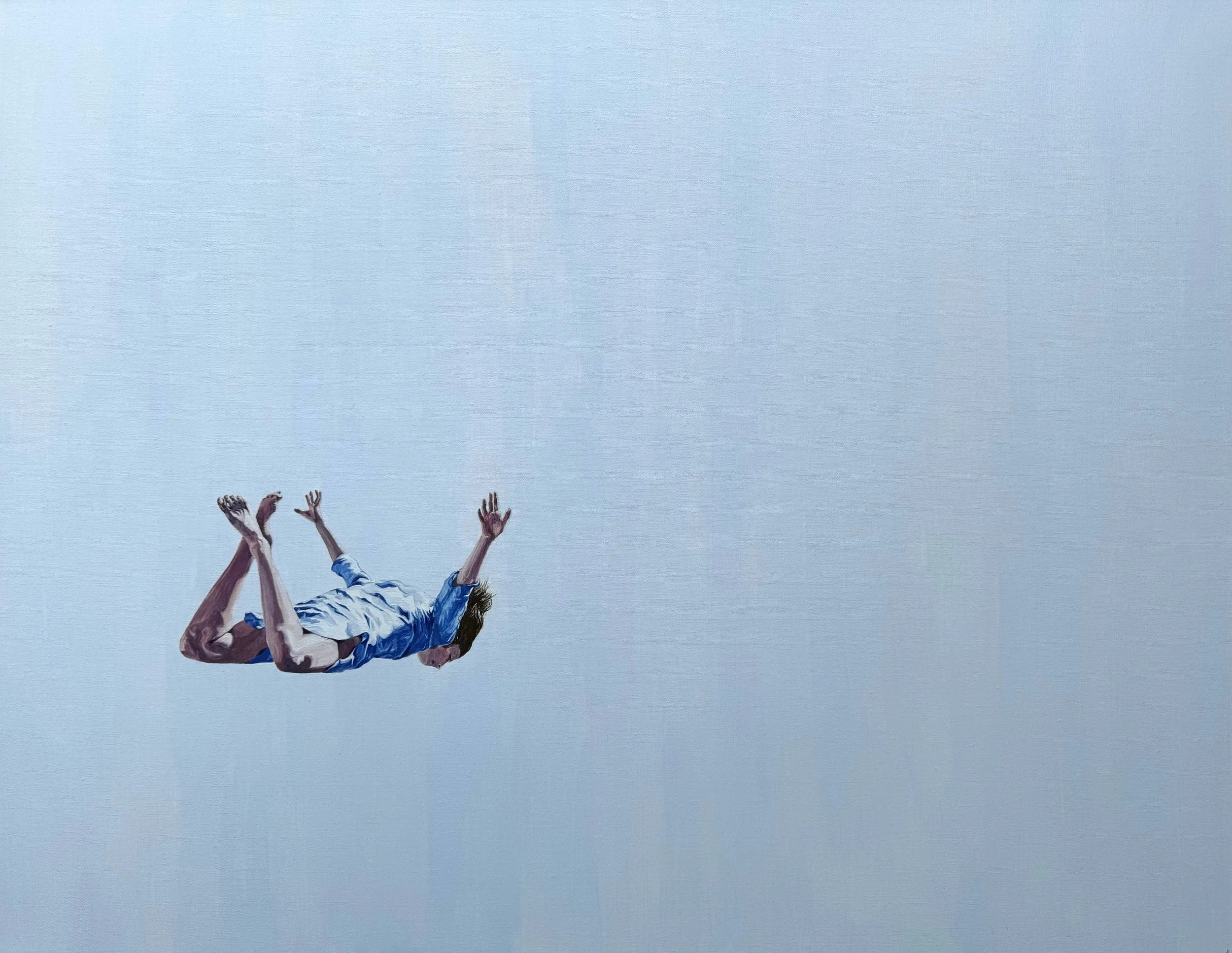 Falling II, 2024, Acrylic on canvas, 70 x 90 cm