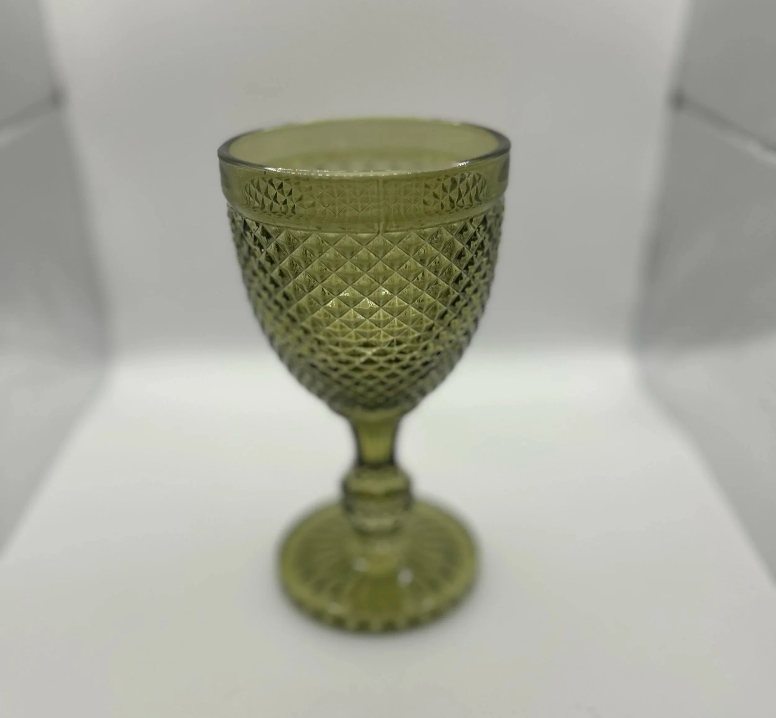 Vintage Sage Water Goblet