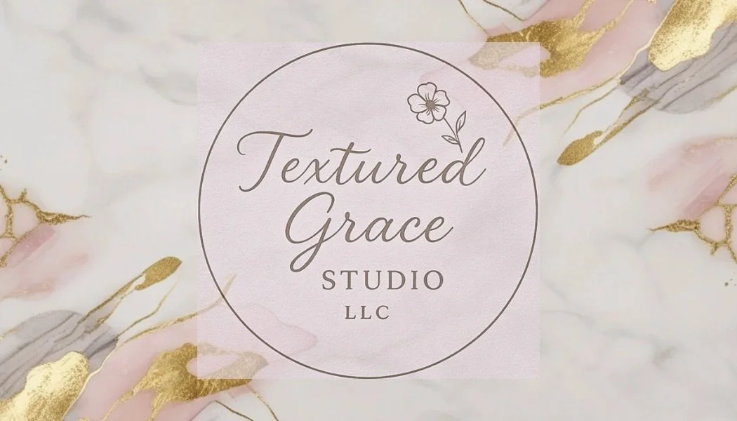 pastel colors with Textured Grace Studio Logo