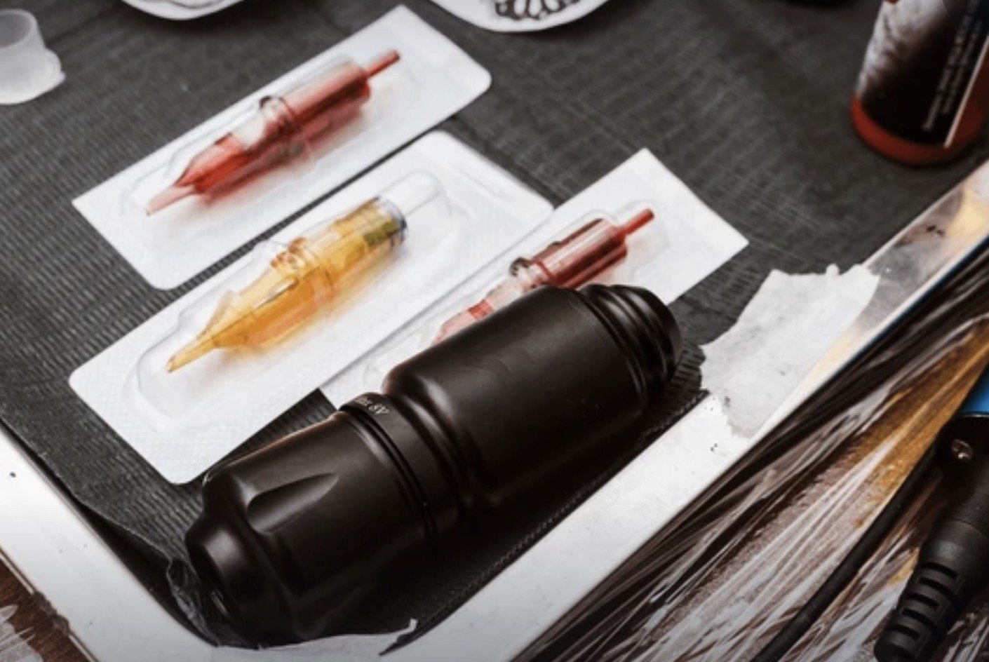tattoo tools. female tattoo artist Santa Cruz Wednesday Kirwan