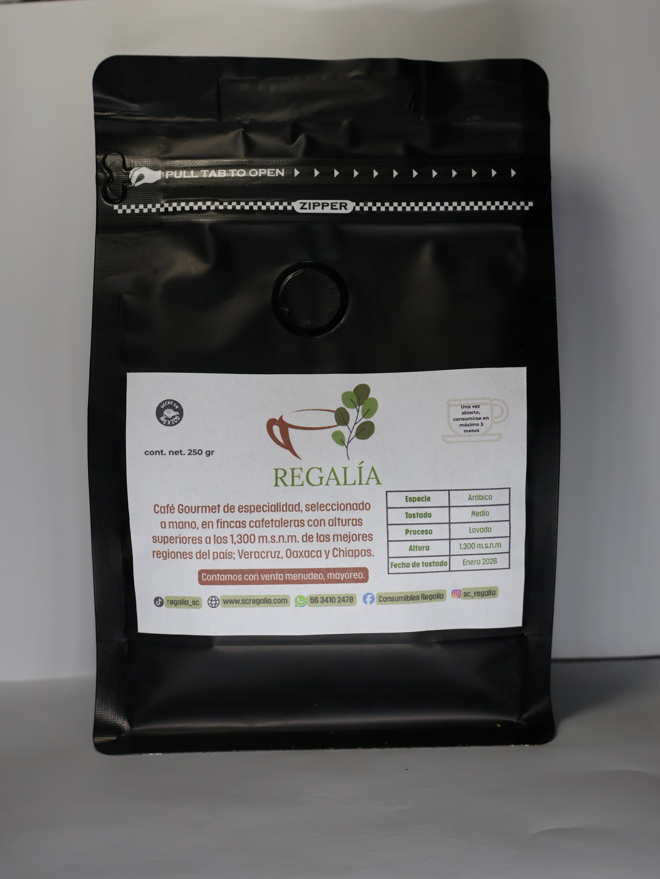 CAFÉ MEZCLA DE CASA, REGIONES