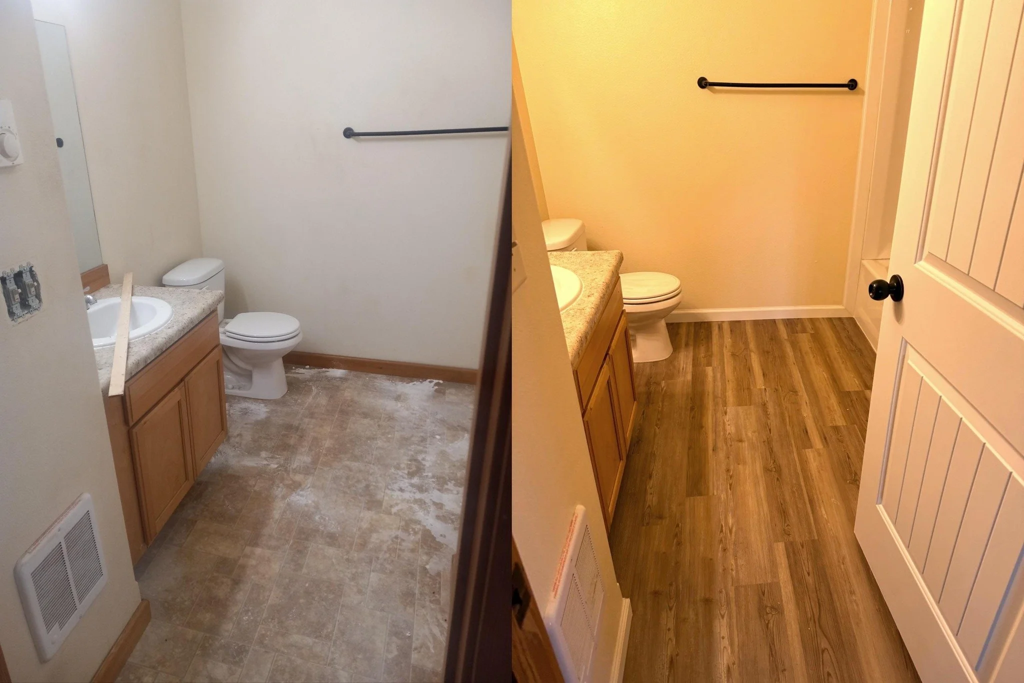 Thinking of updating your bathroom?
We handle everything from demo to final install.

If you're ready for a refresh or full remodel, give us a call!
701.621.0180