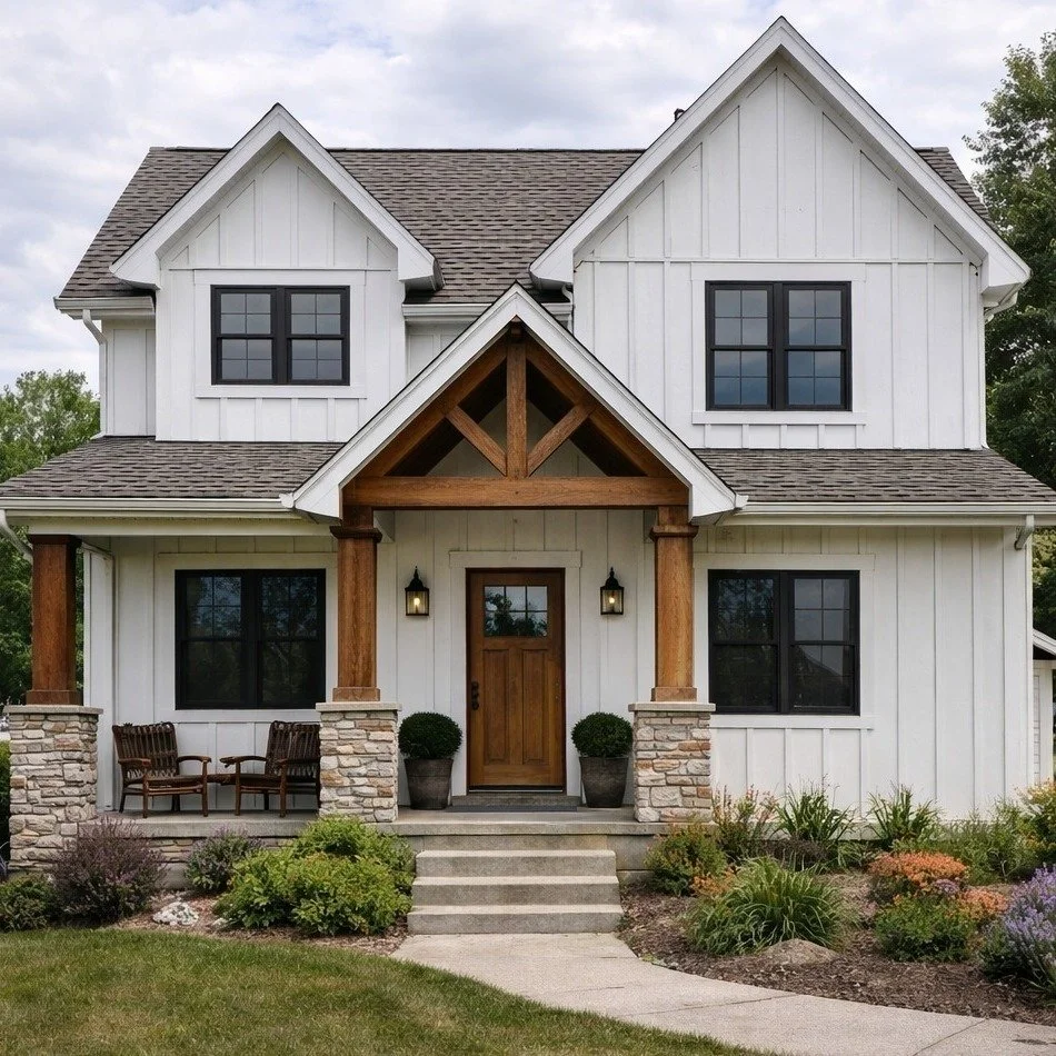 Thinking about replacing your siding? 
Board and batten, vinyl, steel, we help you choose what fits your home and your budget, then handle the install from start to finish.
Give us a call! 
701.621.0180

P.S. We do roofing too!