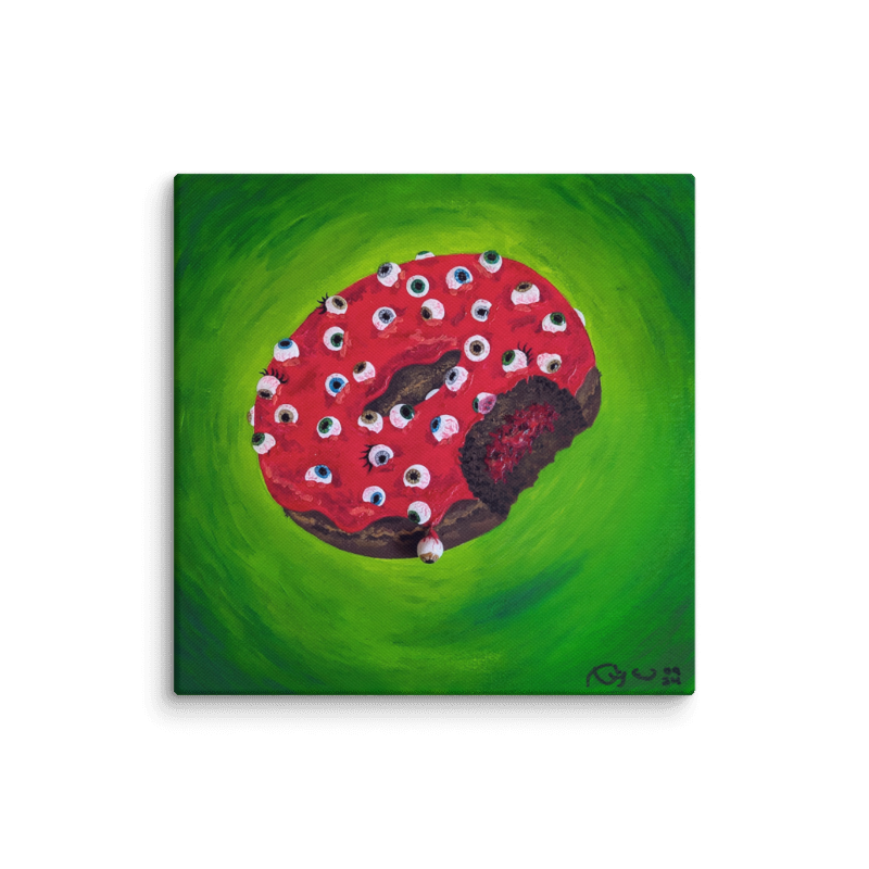 Omniscient Donut 8"x8" Canvas Print