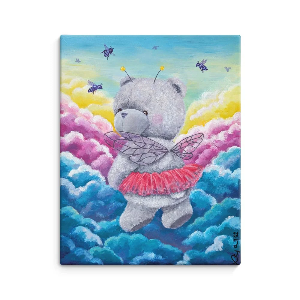 Paoberry 8"x10" Canvas Print with Glitter Edge