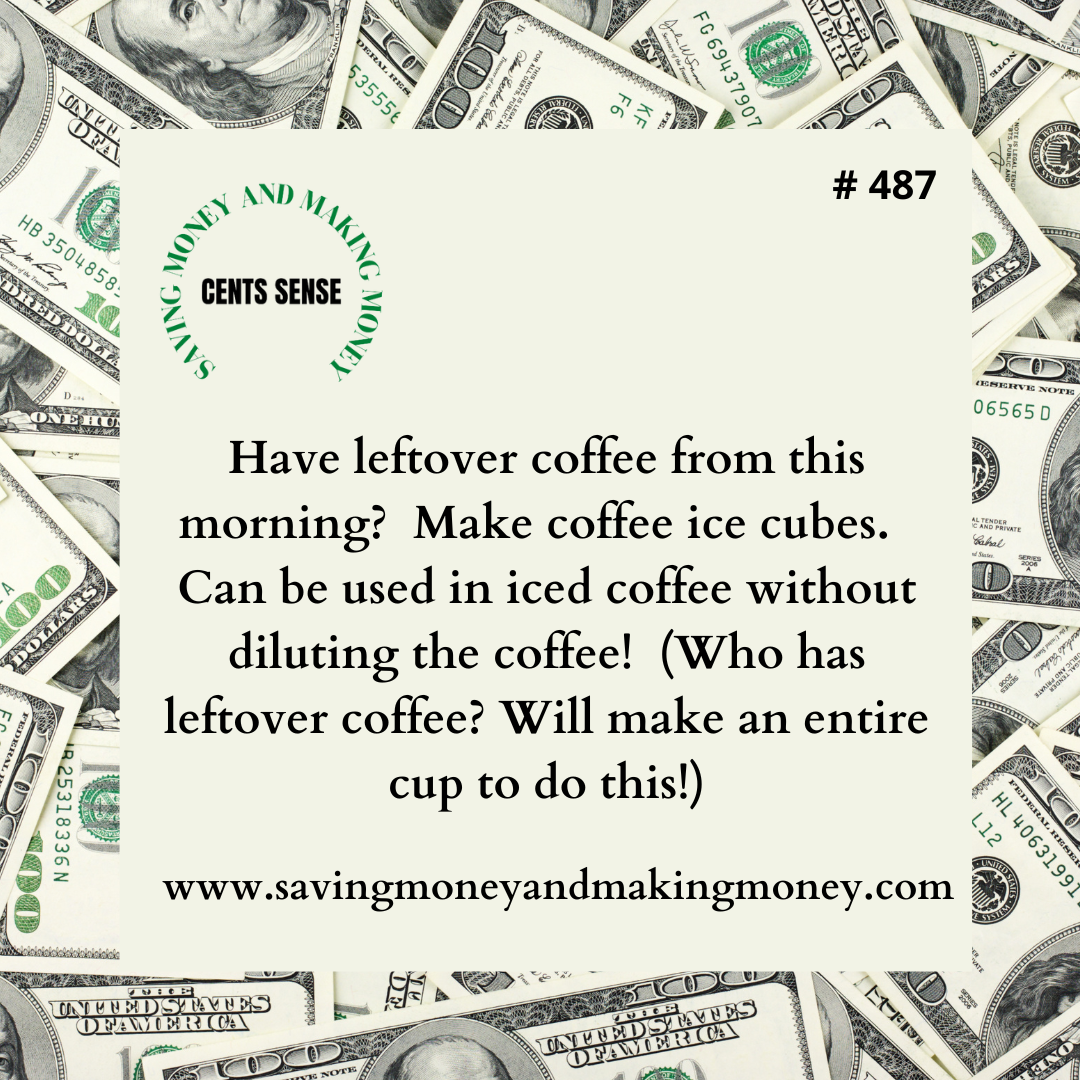 Cents Sense #487 helps you enjoy your iced coffee more without having it be diluted!