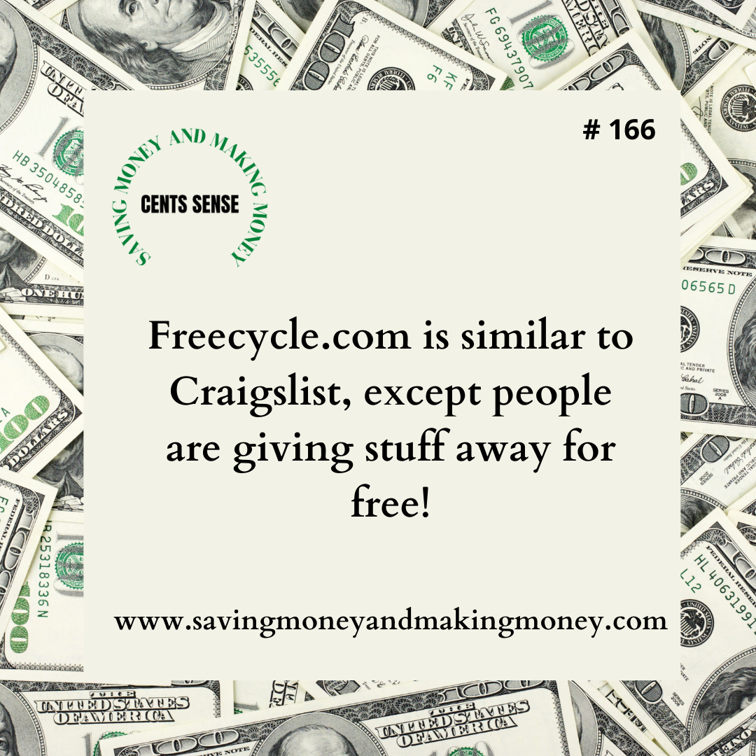 Cents Sense People are giving away things for FREE