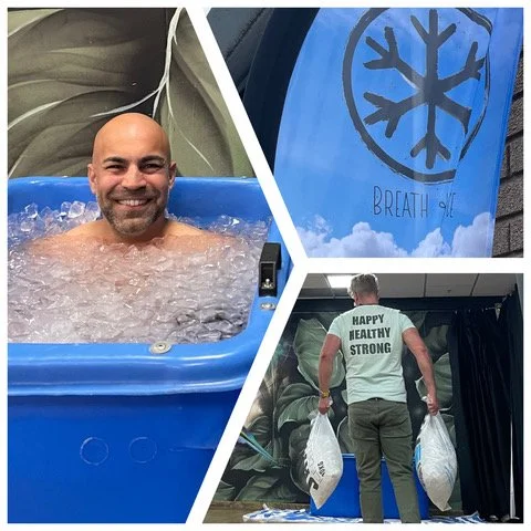 James from Jam Inns Ice visiting one our fantastic clients Gus from Breath & Ice to take part in one of his breath work & ice bath classes in Bristol.