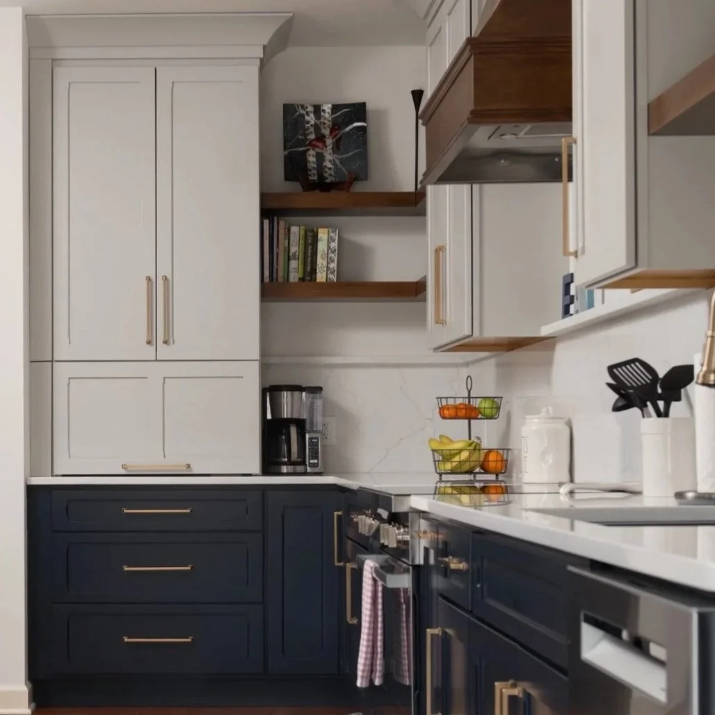 Classic Two Tone Transitional Kitchen Remodel by Studio A Home Design project photo