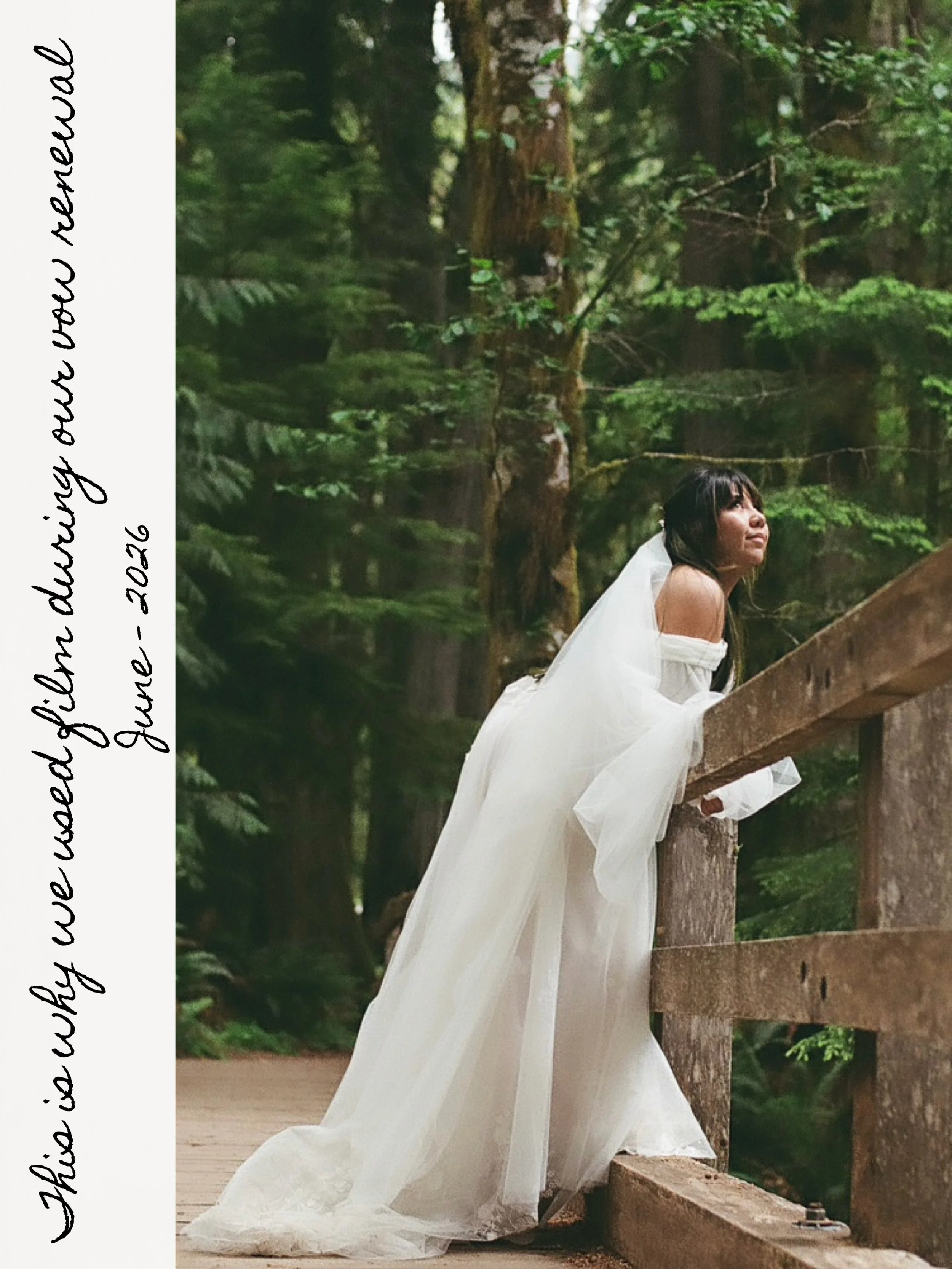 And finally. Some film photos of our vow renewal in WA. This is why I love film photography 💕🍃✨
.
.
.
#weddingphotographer
#whimsicalforest
#travelphotographer
#washingtonphotographer
#washingtonweddingphotographer
.
.
.
📍Locations: Wherever you t