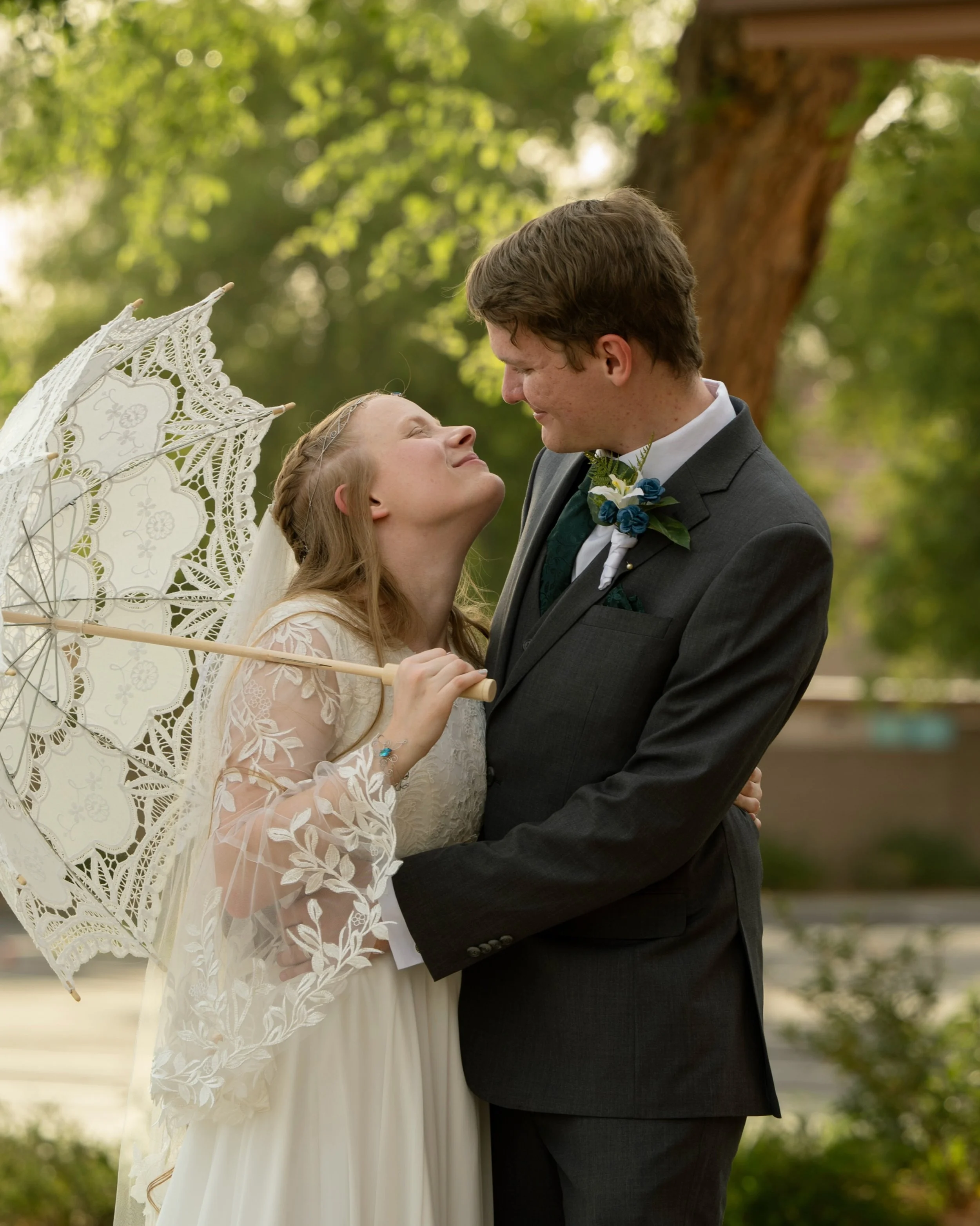 Part 1 of Anika and Caleb&rsquo;s whimsical wedding. I LIVE for the tiny mushrooms and squash house 🥰

Also this is proof you can take cute photos anywhere, some of these are in front of a church parking lot 💁&zwj;♀️
.
.
.
#azweddings 
#whimsicalwe