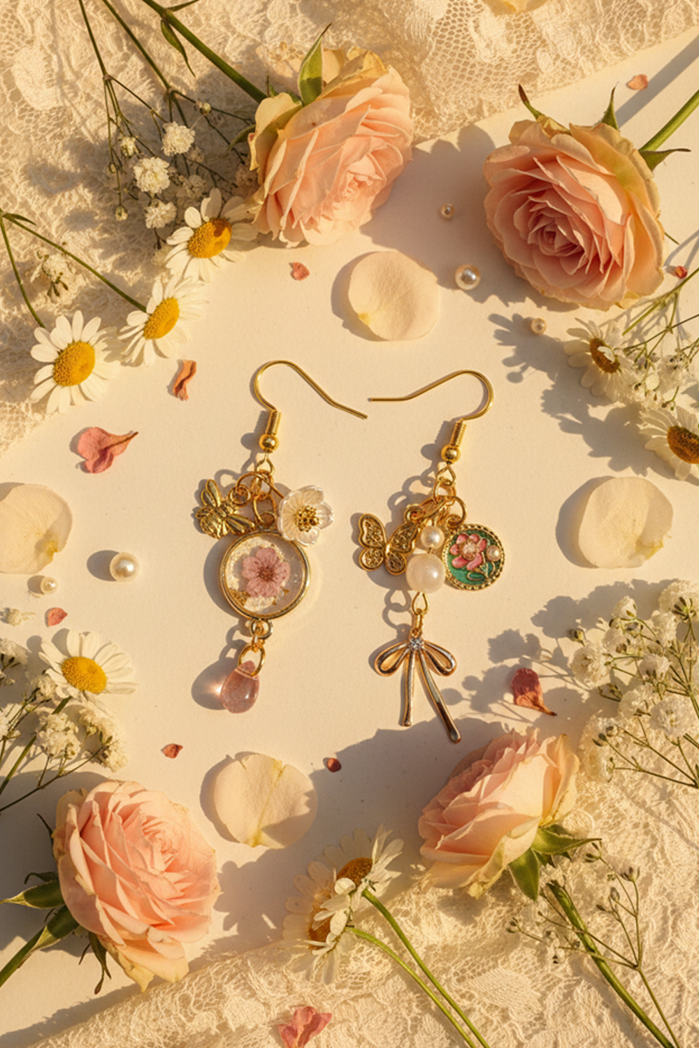 A Garden in Golden Light Earrings