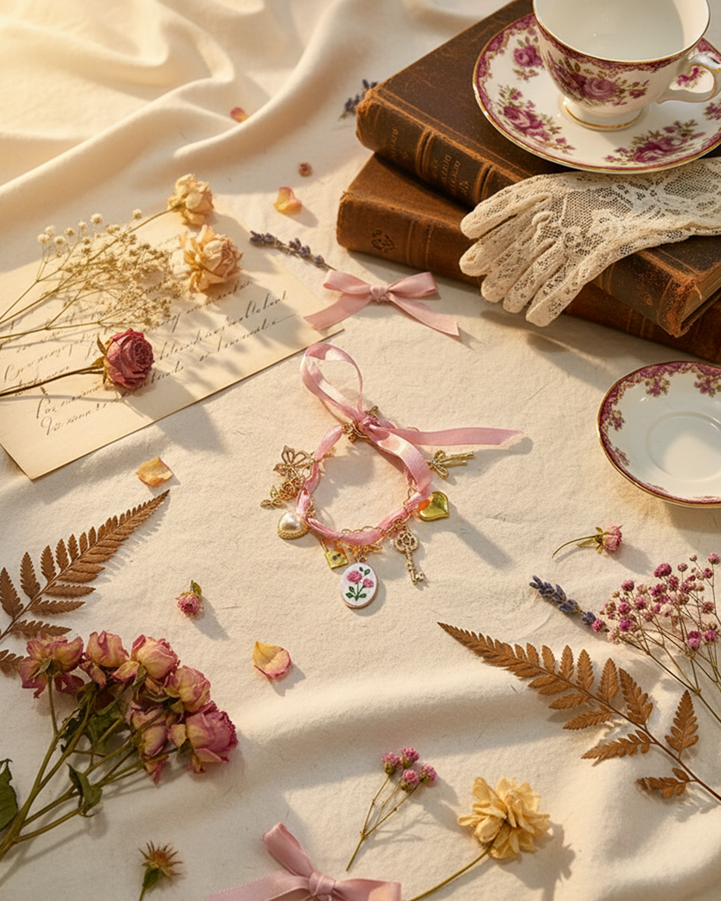 The Rose & Ribbon Bracelet