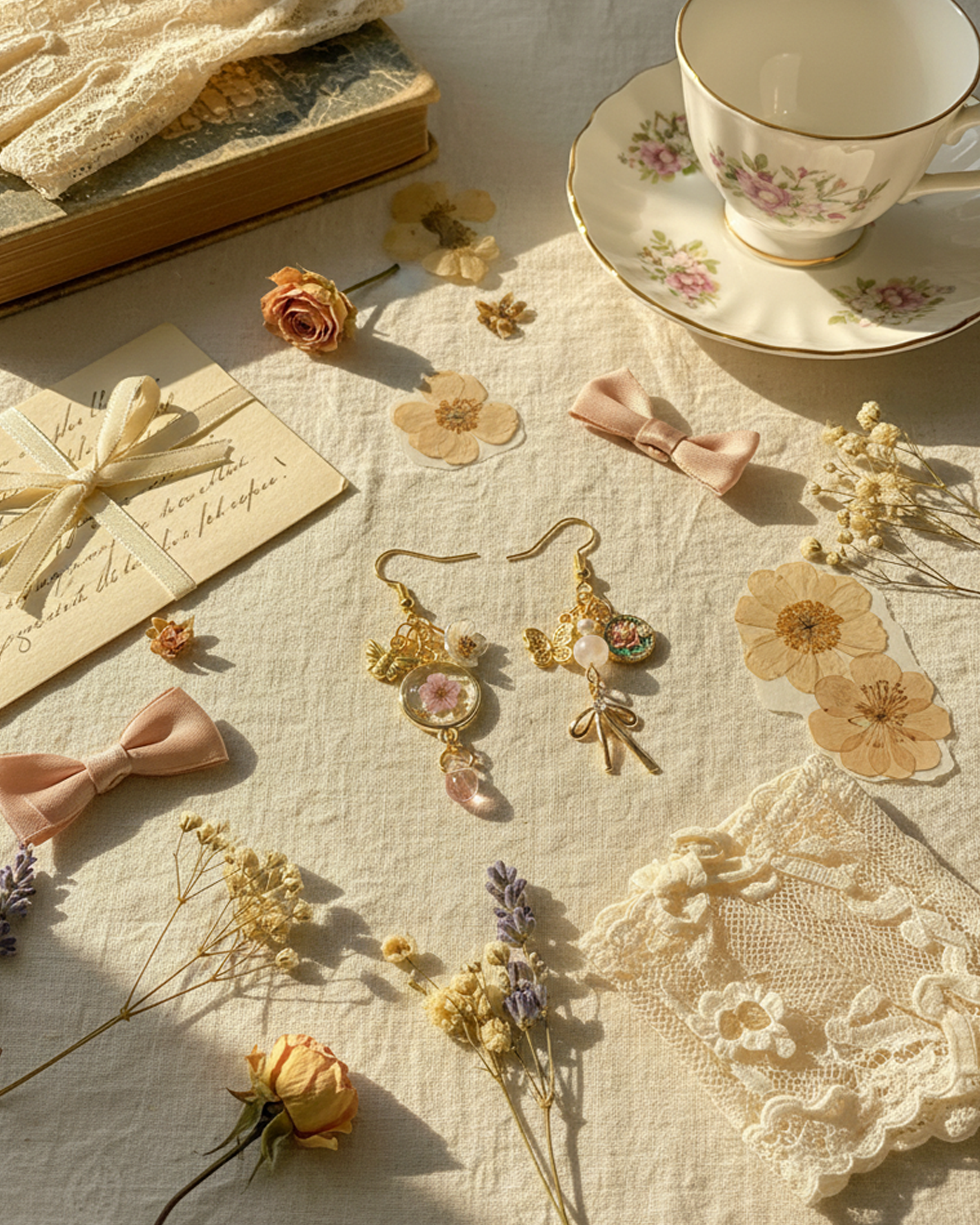 A Garden in Golden Light Earrings