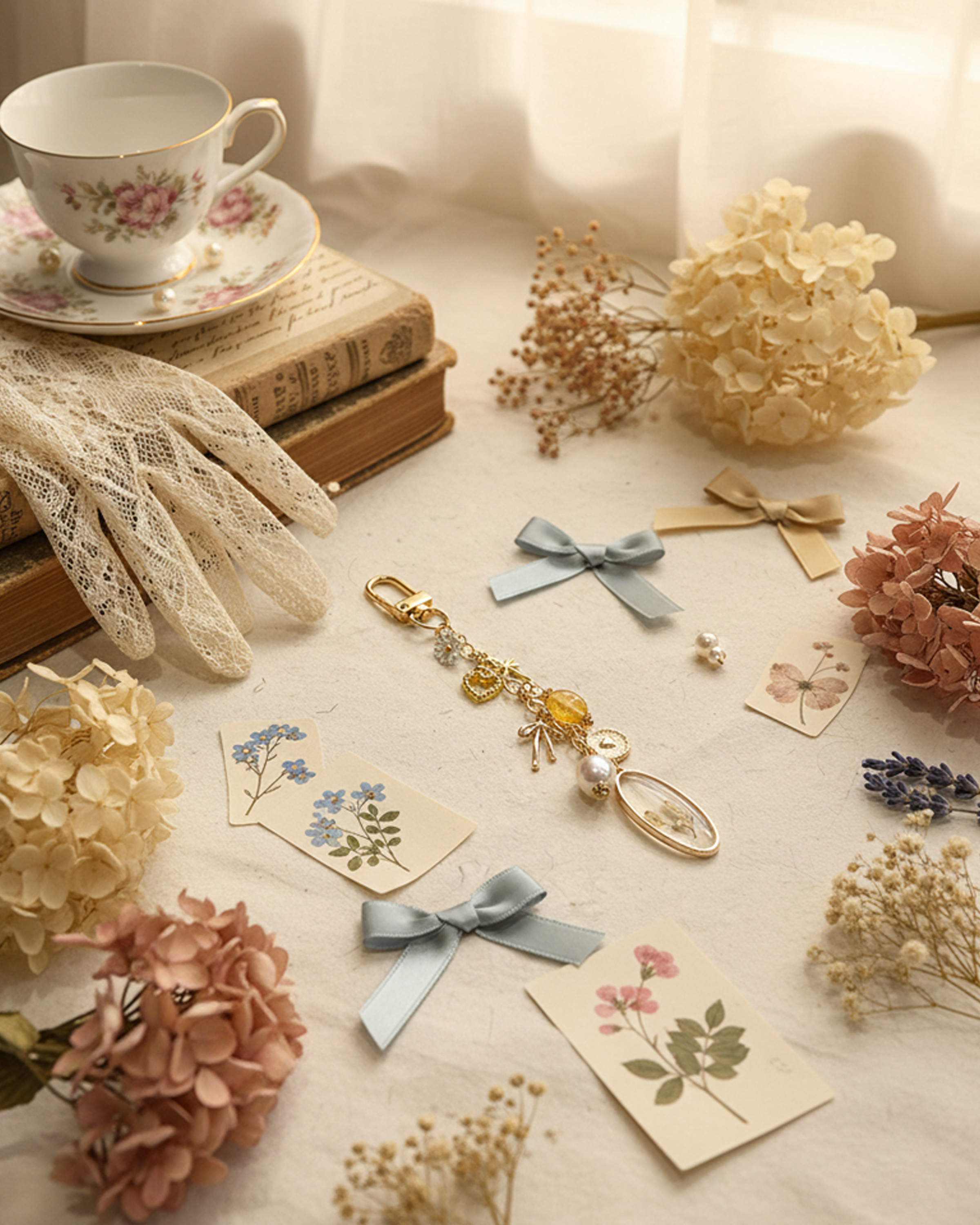 The Golden Hour Garden Bag Charm