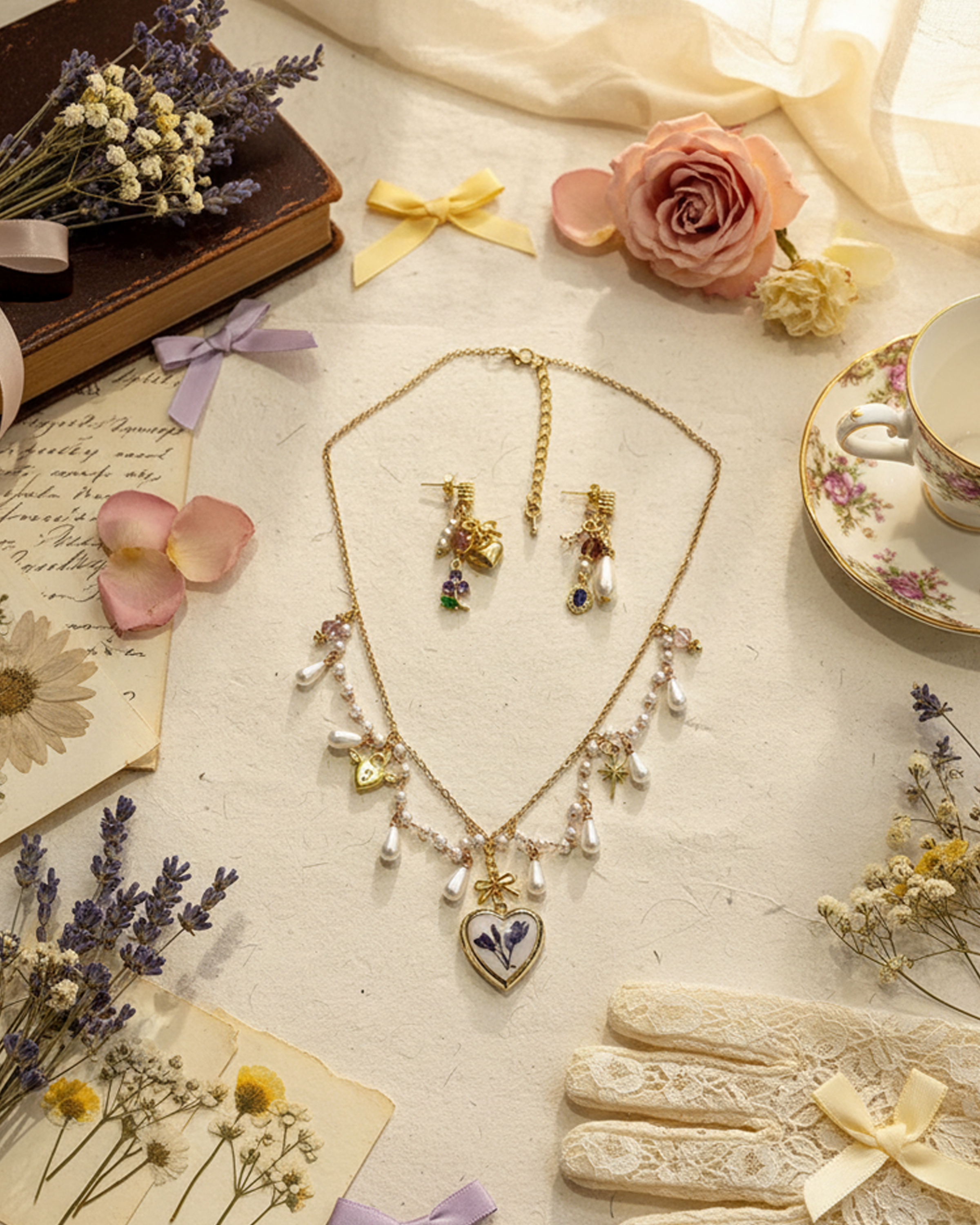 The Royal Violet Locket Set