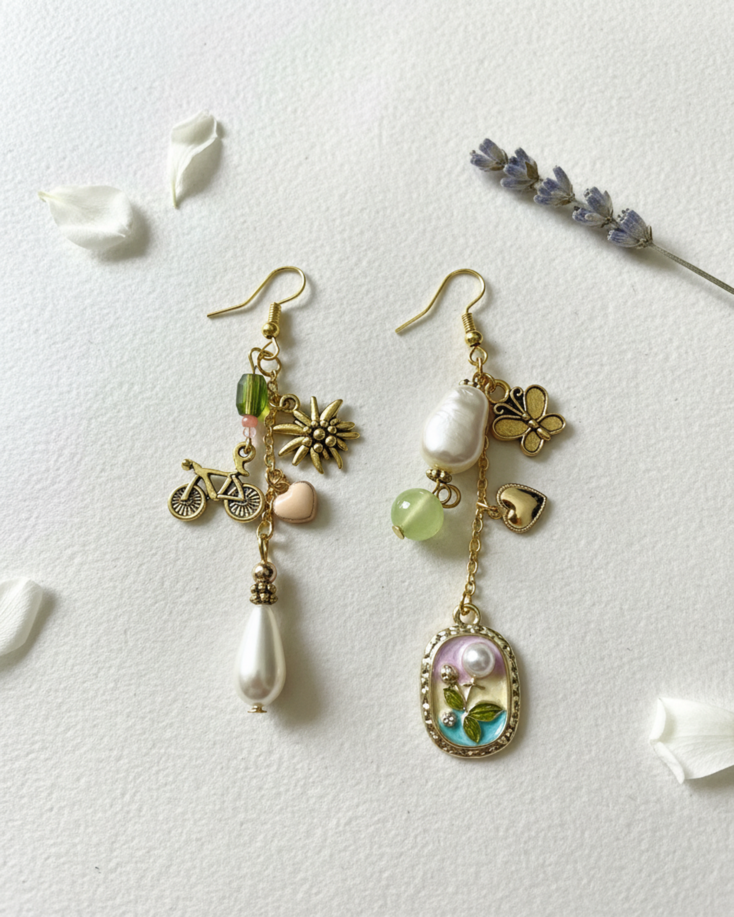 Bicycle Garden Romance Earrings