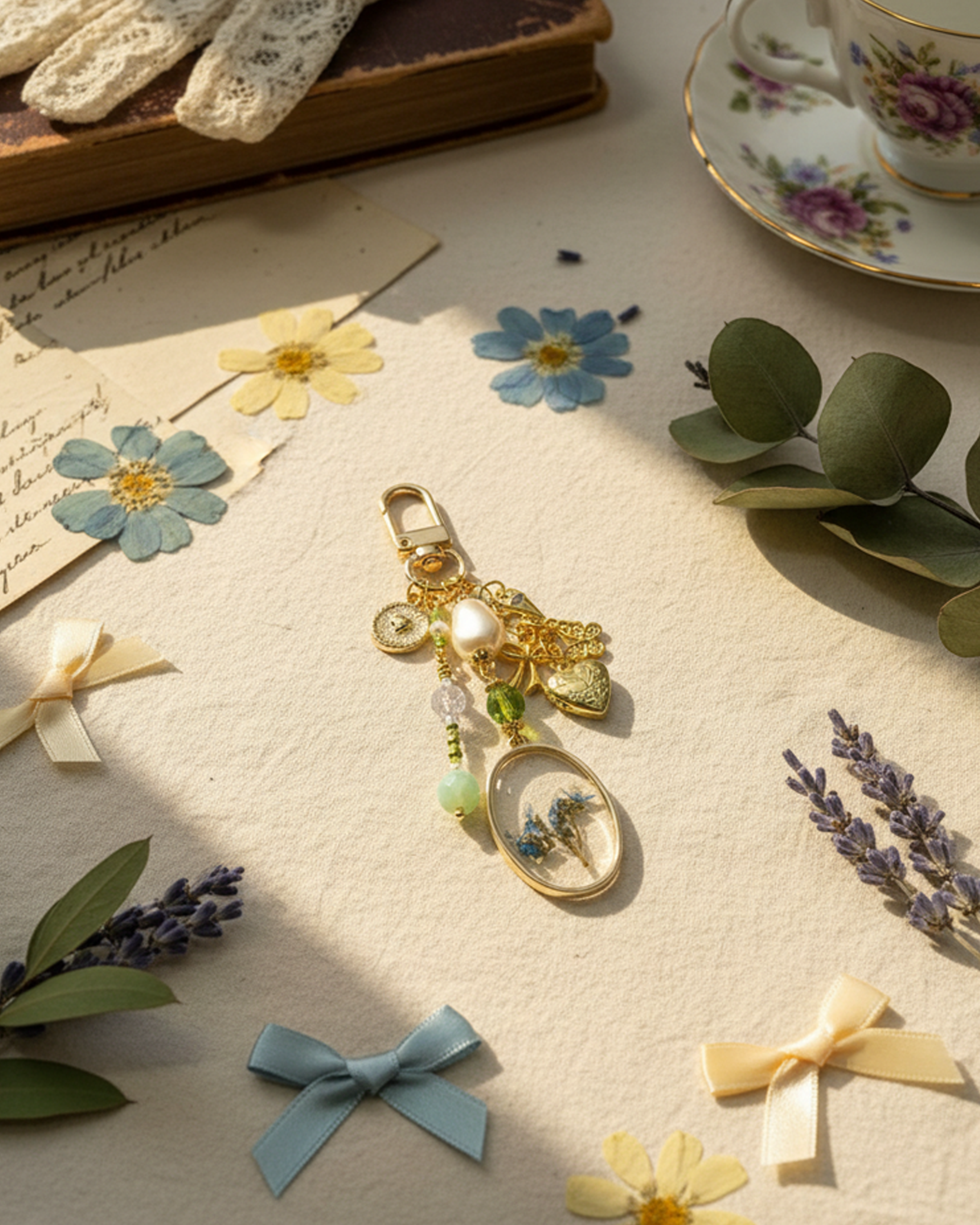 Blue Meadow Keepsake Bag Charm