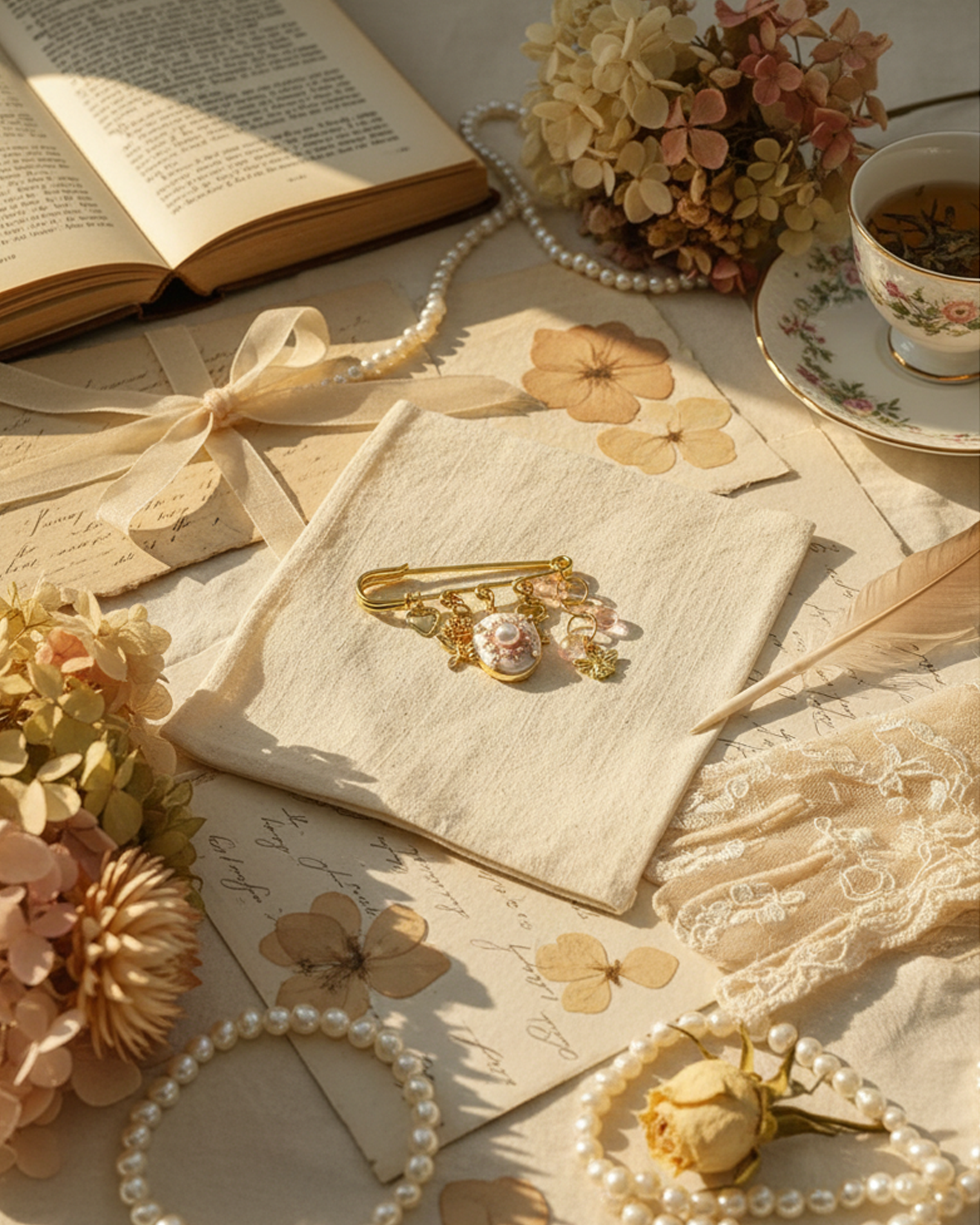 A Secret Kept in Bloom Brooch