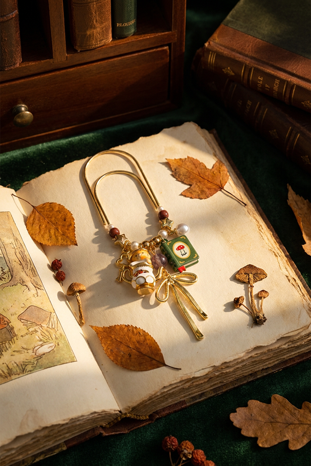 Forest Stories Charm Bookmark Clip