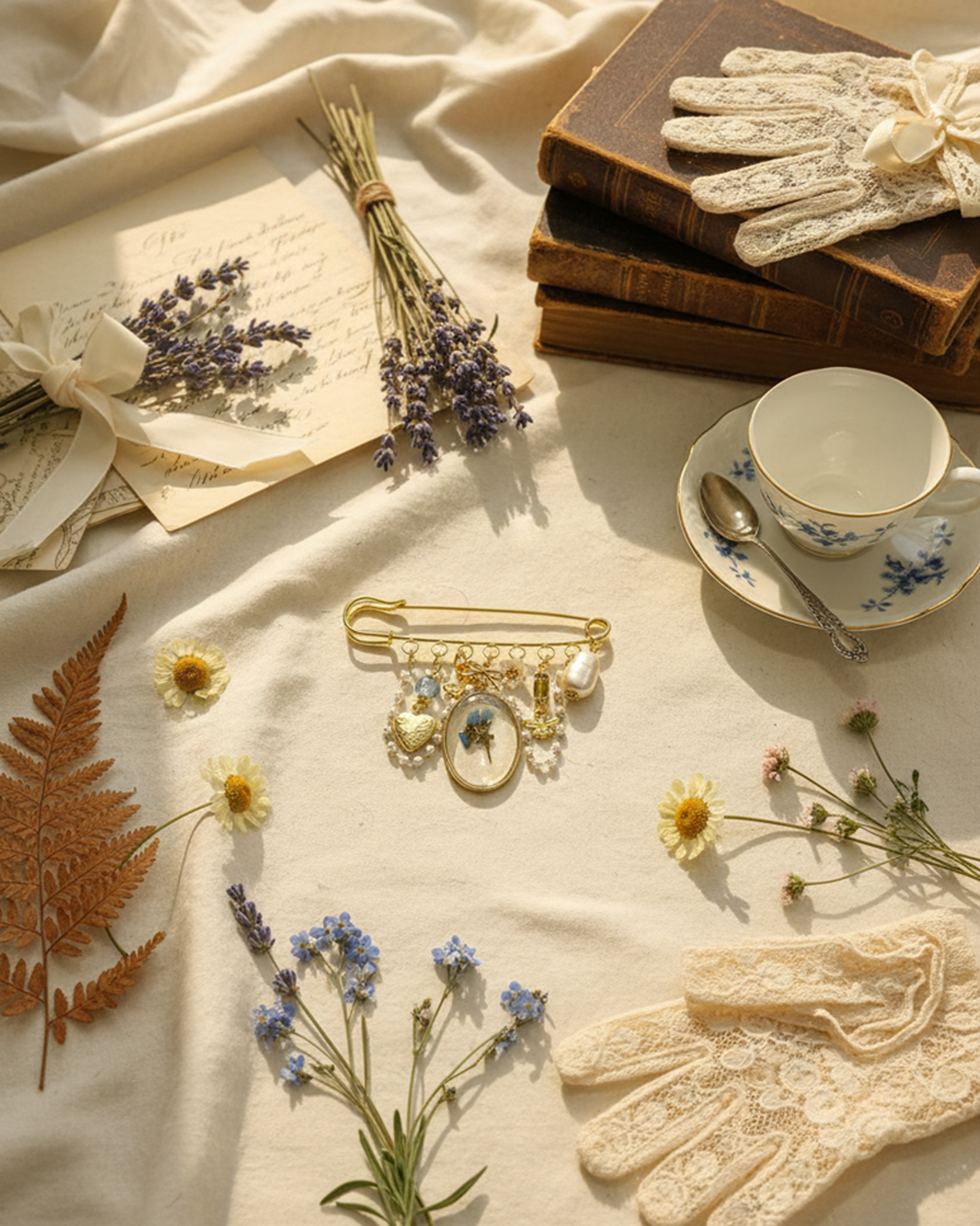 A Garden of Pearls Statement Brooch