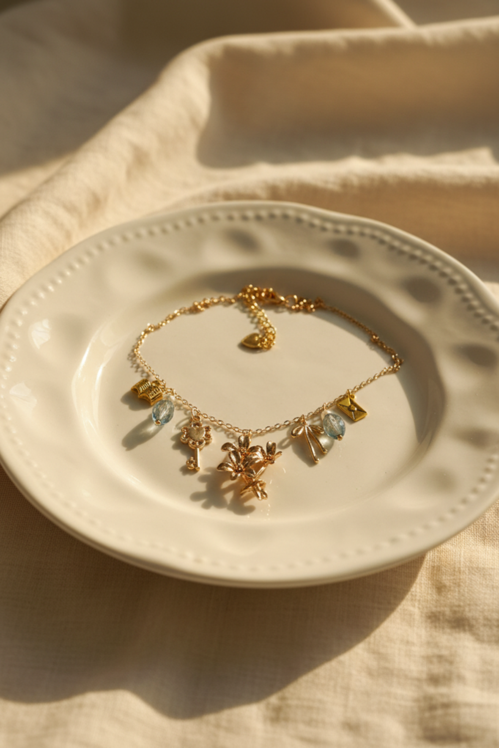 Love Letters Bouquet Charm Necklace